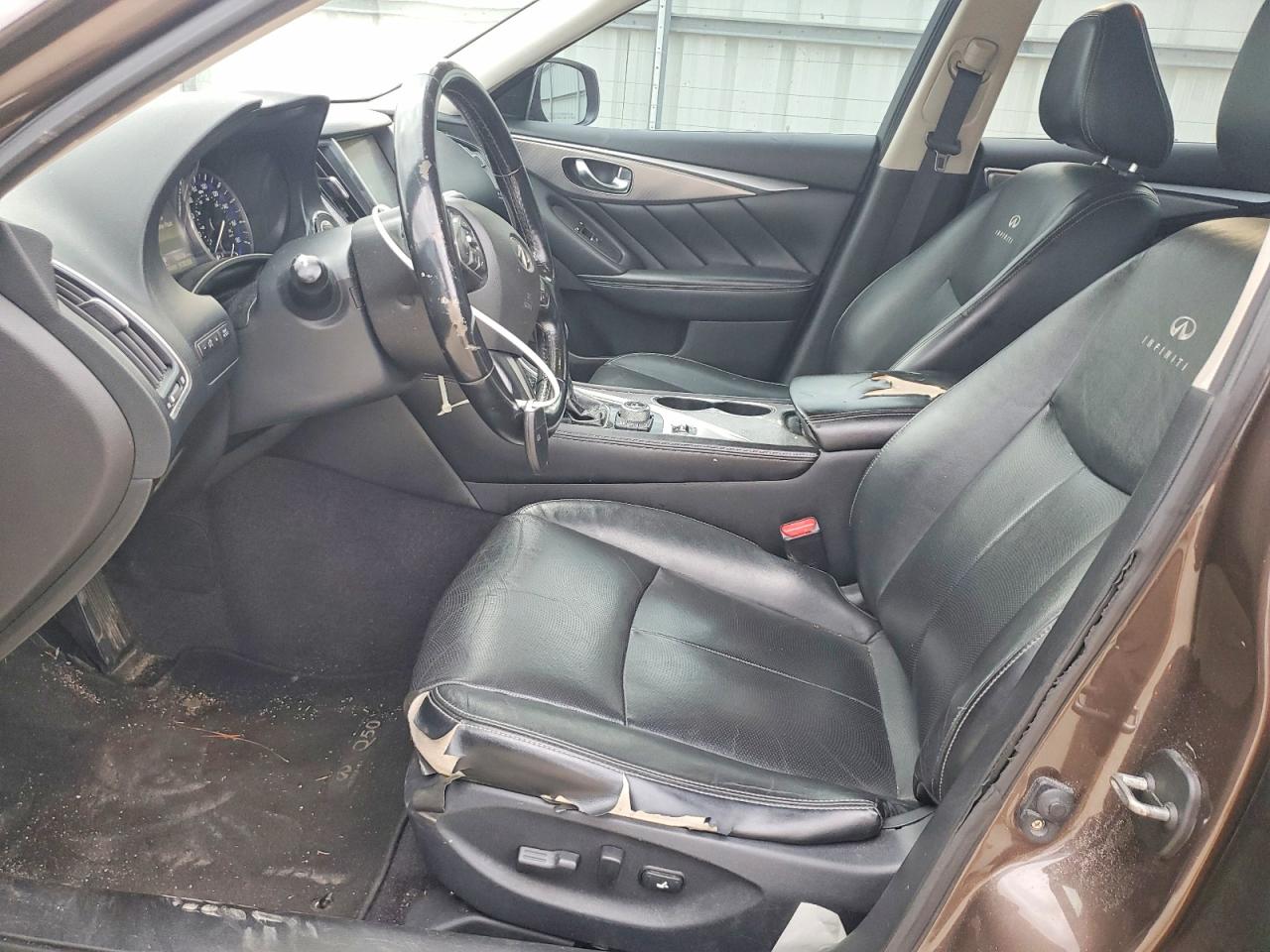 2014 Infiniti Q50 Base Коричневый vin: JN1BV7AP8EM672003
