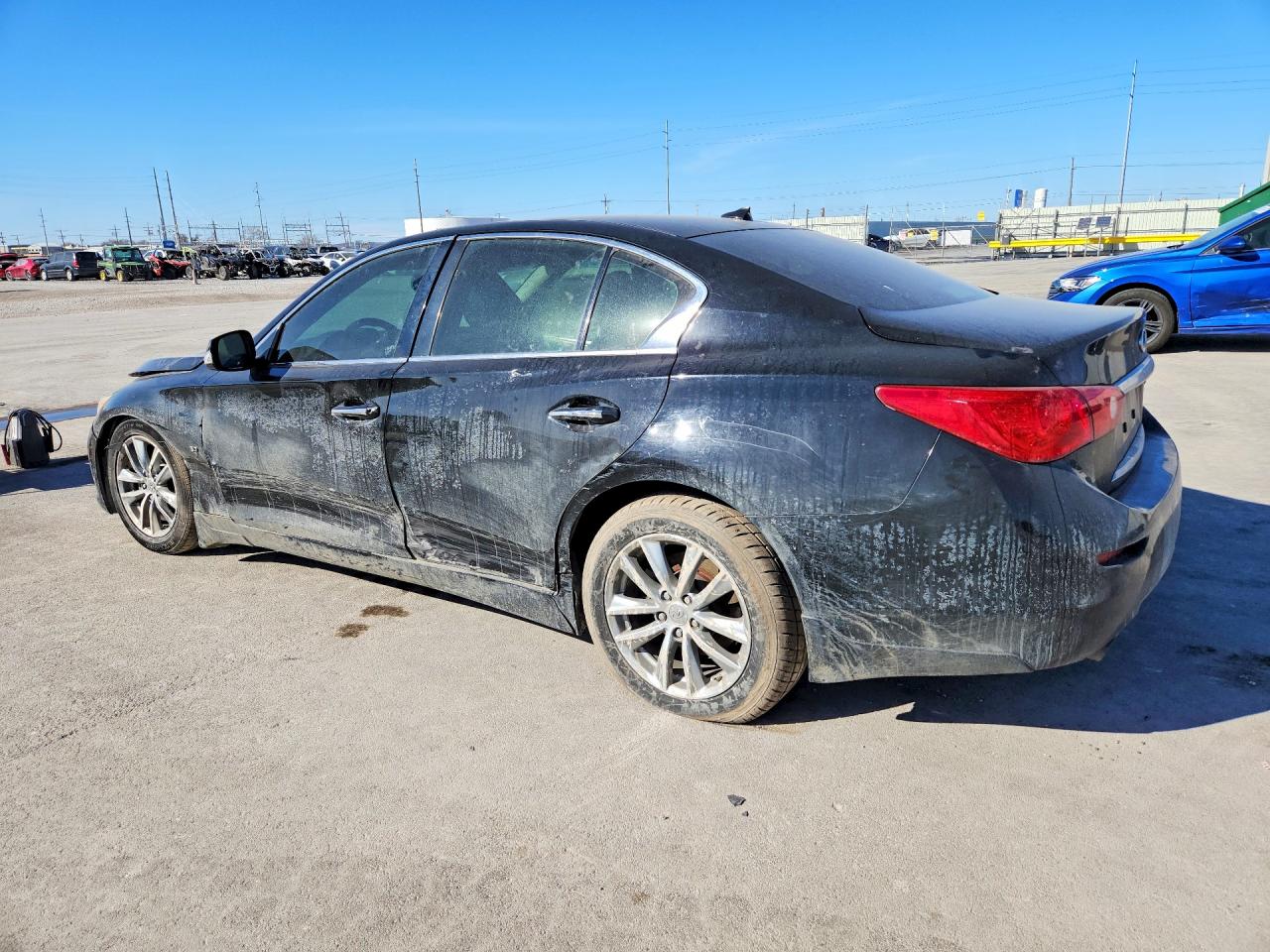 2014 Infiniti Q50 Base Black vin: JN1BV7AP8EM676343