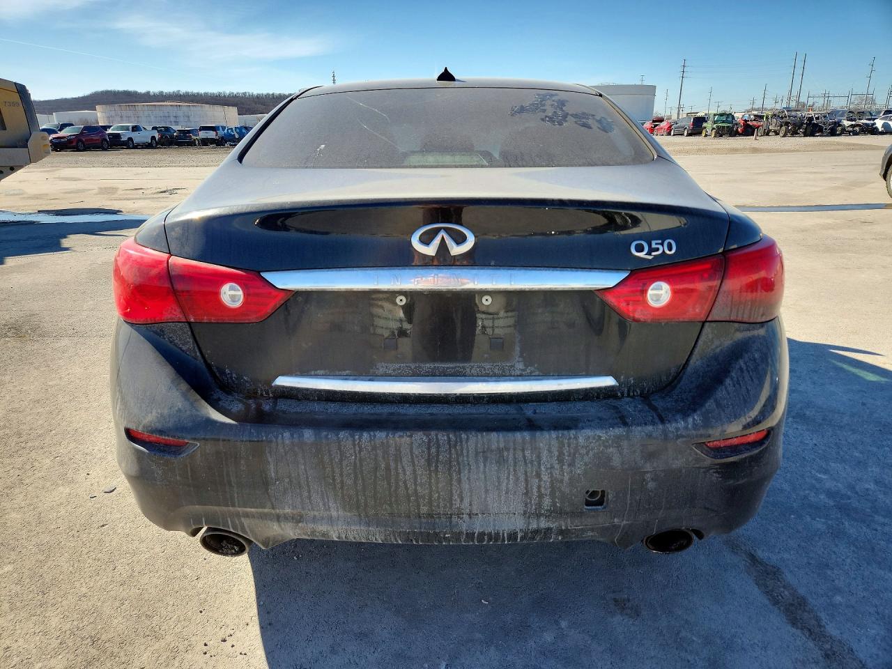 2014 Infiniti Q50 Base Black vin: JN1BV7AP8EM676343