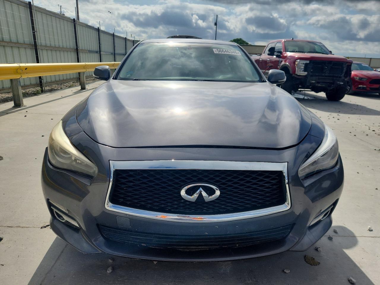 2014 Infiniti Q50 Premium Серый vin: JN1BV7AP8EM677668