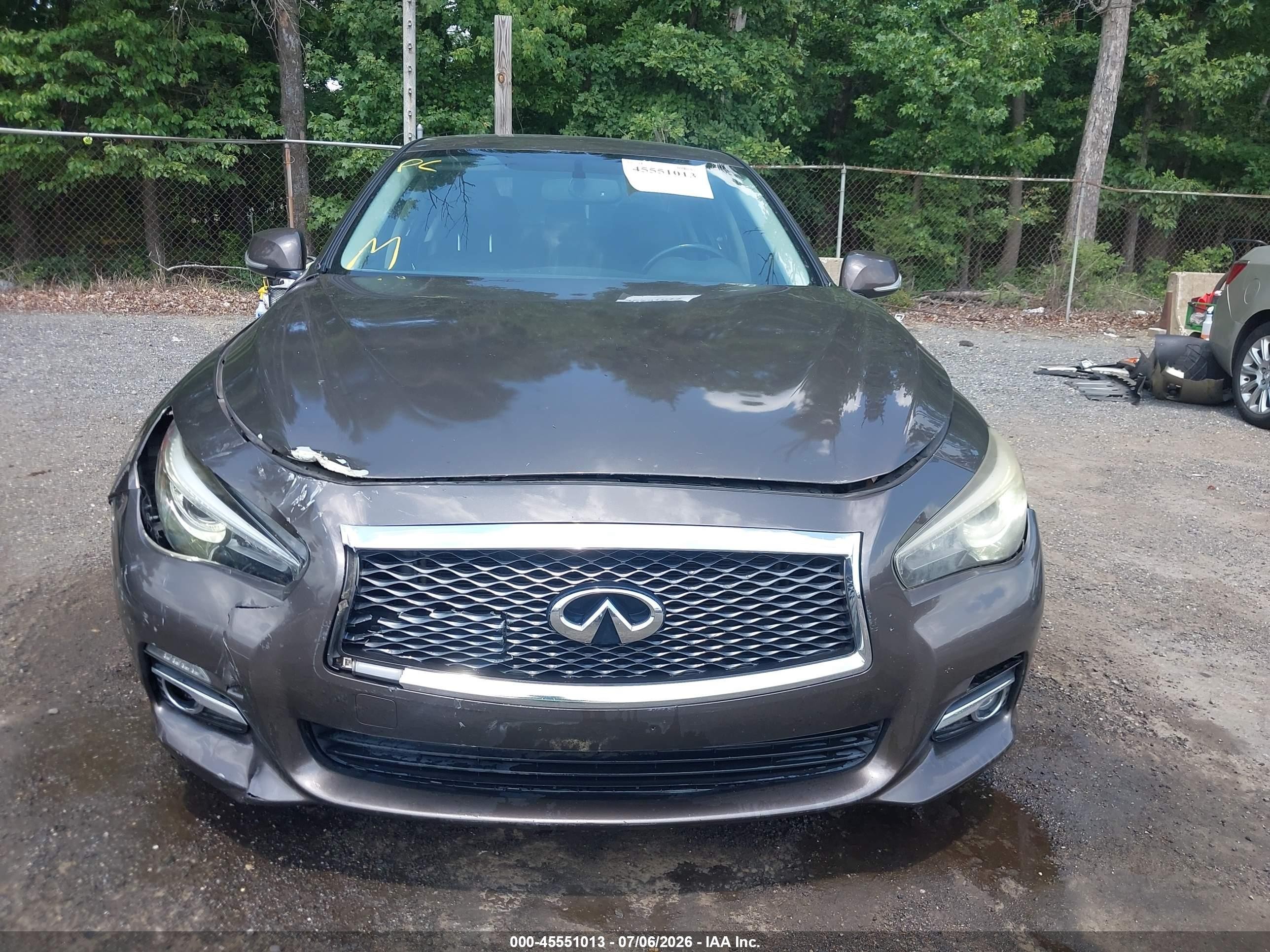 2014 Infiniti Q50 Premium Brown vin: JN1BV7AP8EM677735
