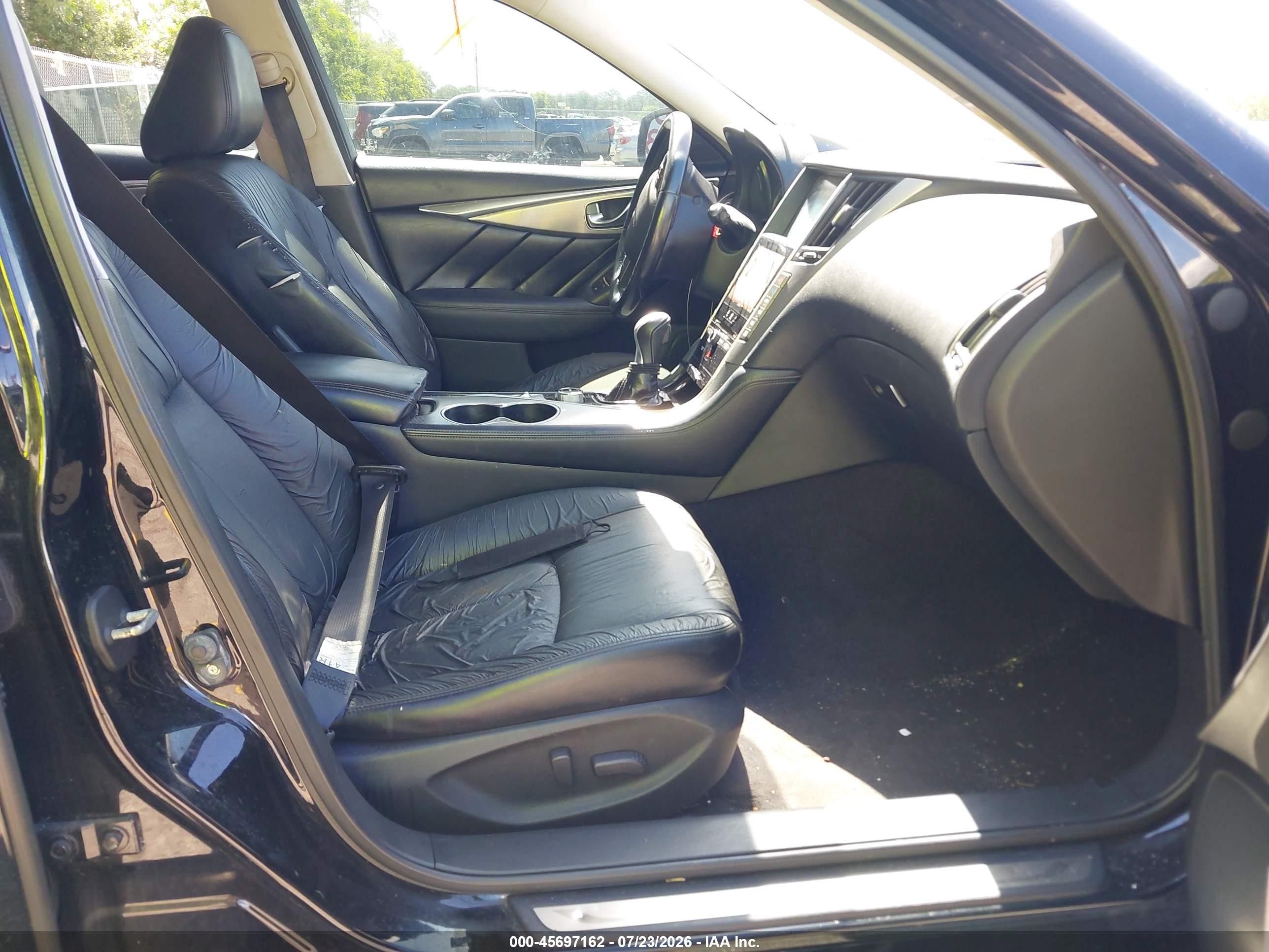 2014 Infiniti Q50 Black vin: JN1BV7AP8EM678044