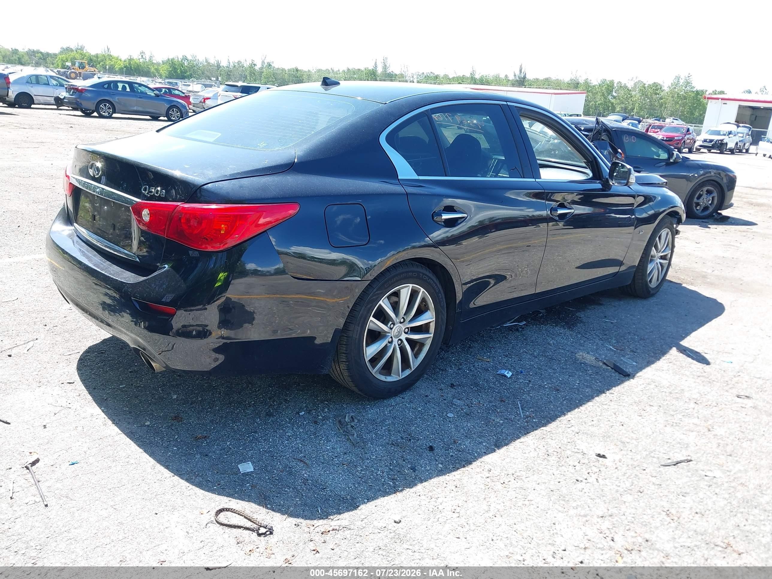 2014 Infiniti Q50 Black vin: JN1BV7AP8EM678044
