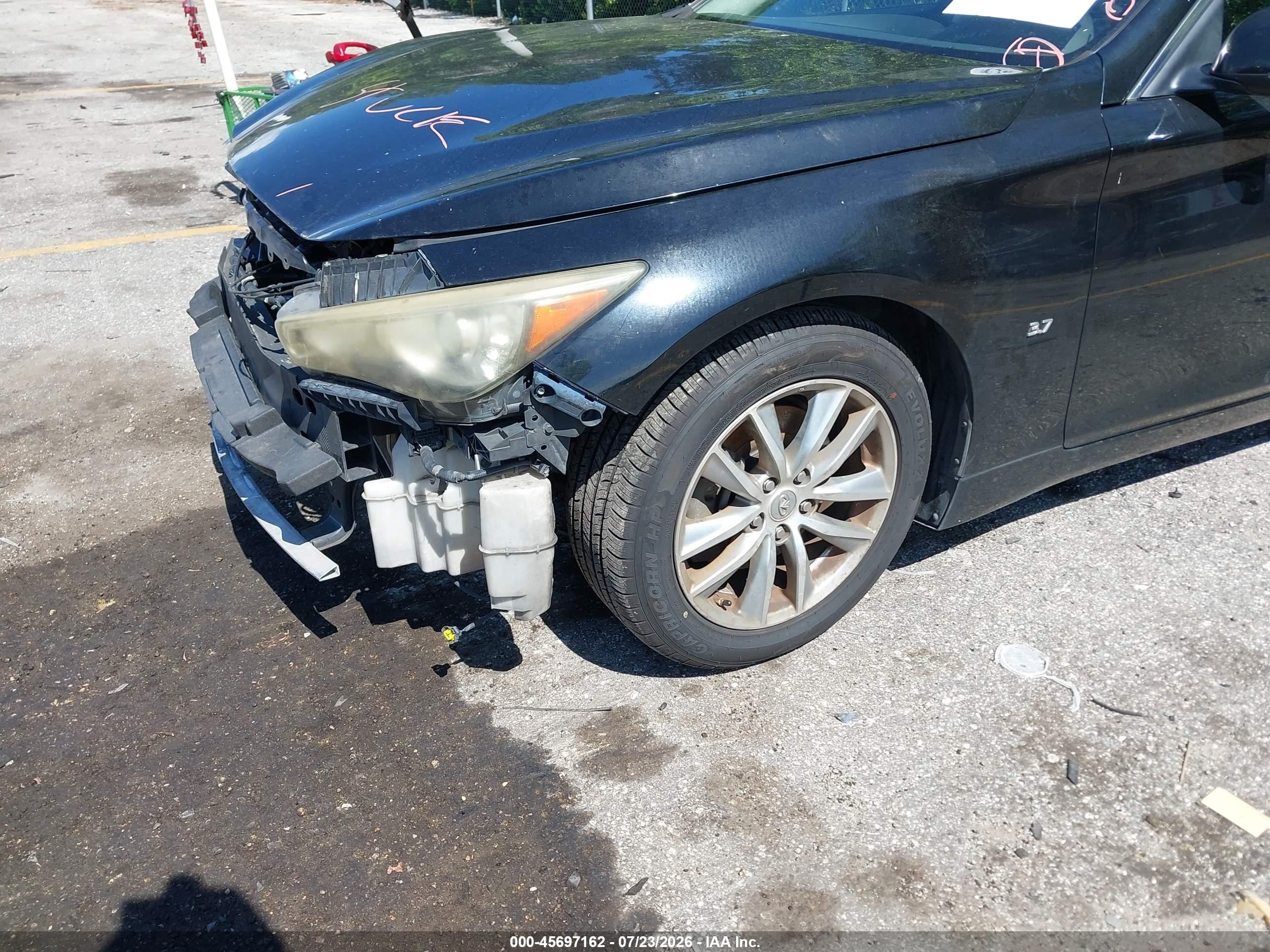 2014 Infiniti Q50 Black vin: JN1BV7AP8EM678044