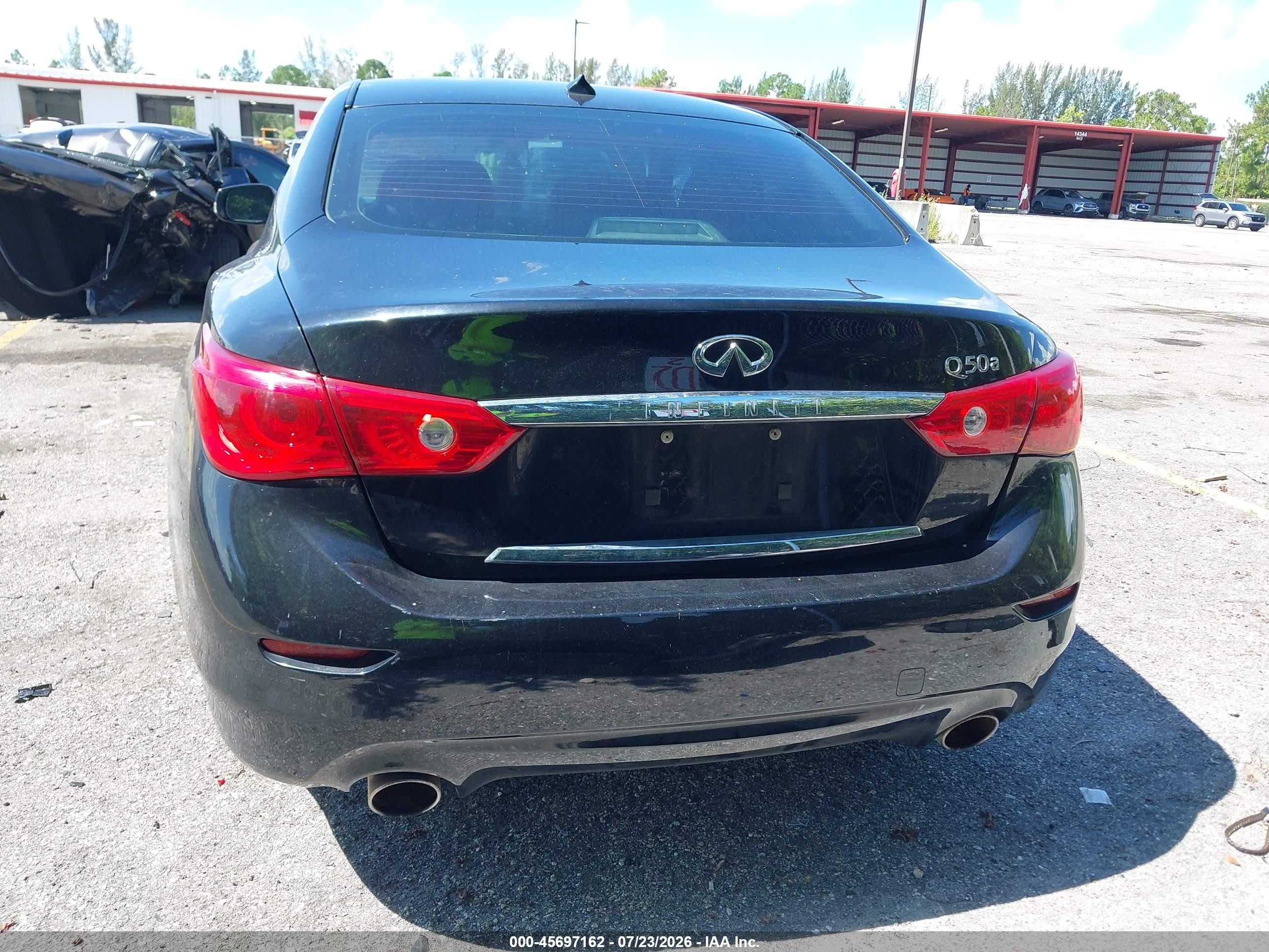 2014 Infiniti Q50 Black vin: JN1BV7AP8EM678044