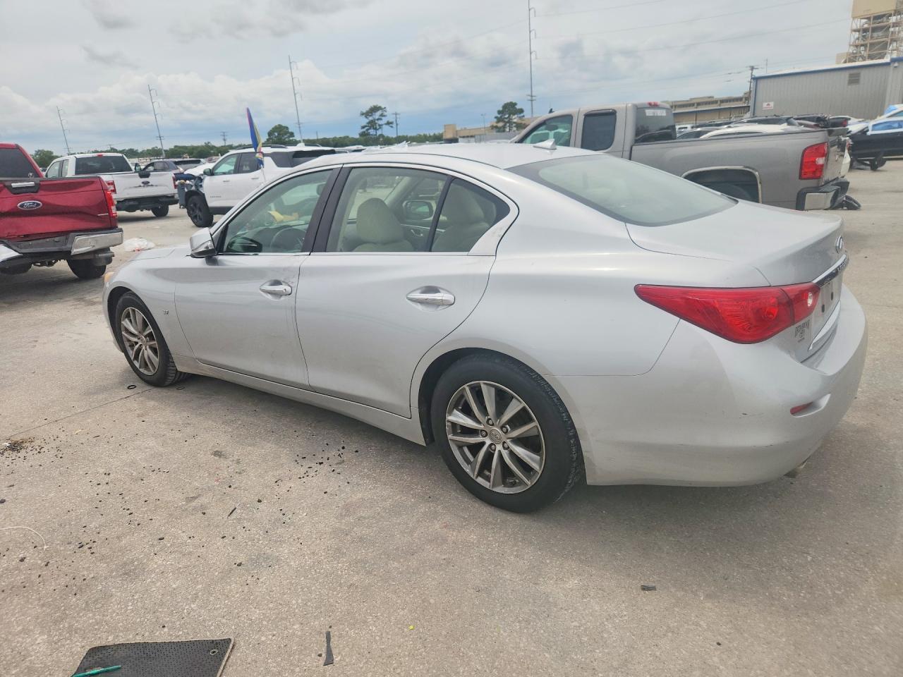 2014 Infiniti Q50 Premium Silver vin: JN1BV7AP8EM680179