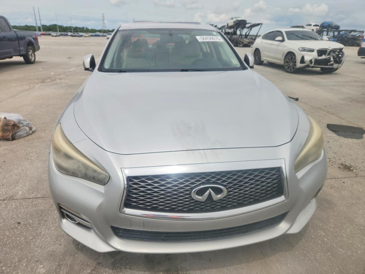 2014 Infiniti Q50 Premium Silver vin: JN1BV7AP8EM680179