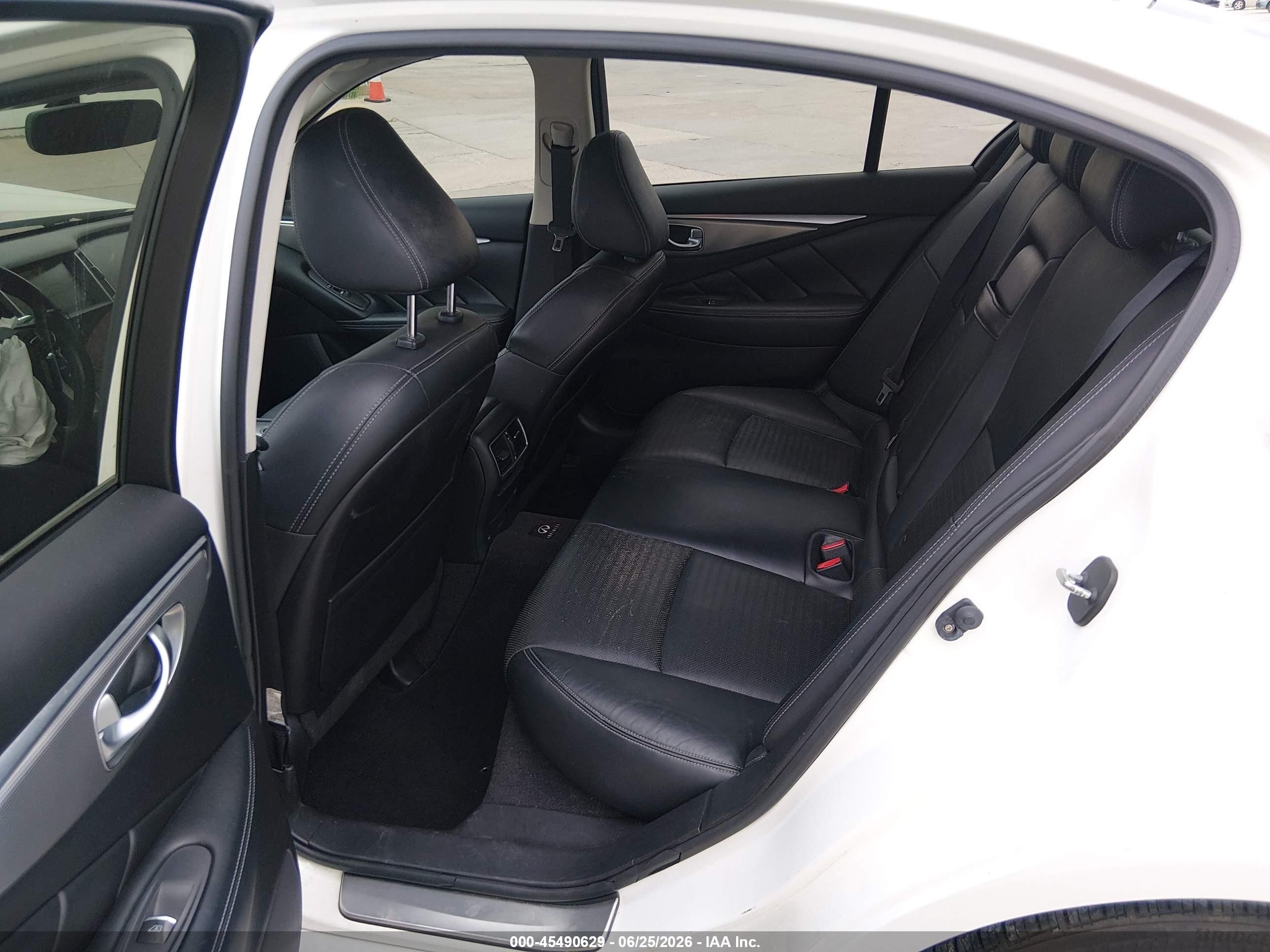 2014 Infiniti Q50 Sport White vin: JN1BV7AP8EM681011