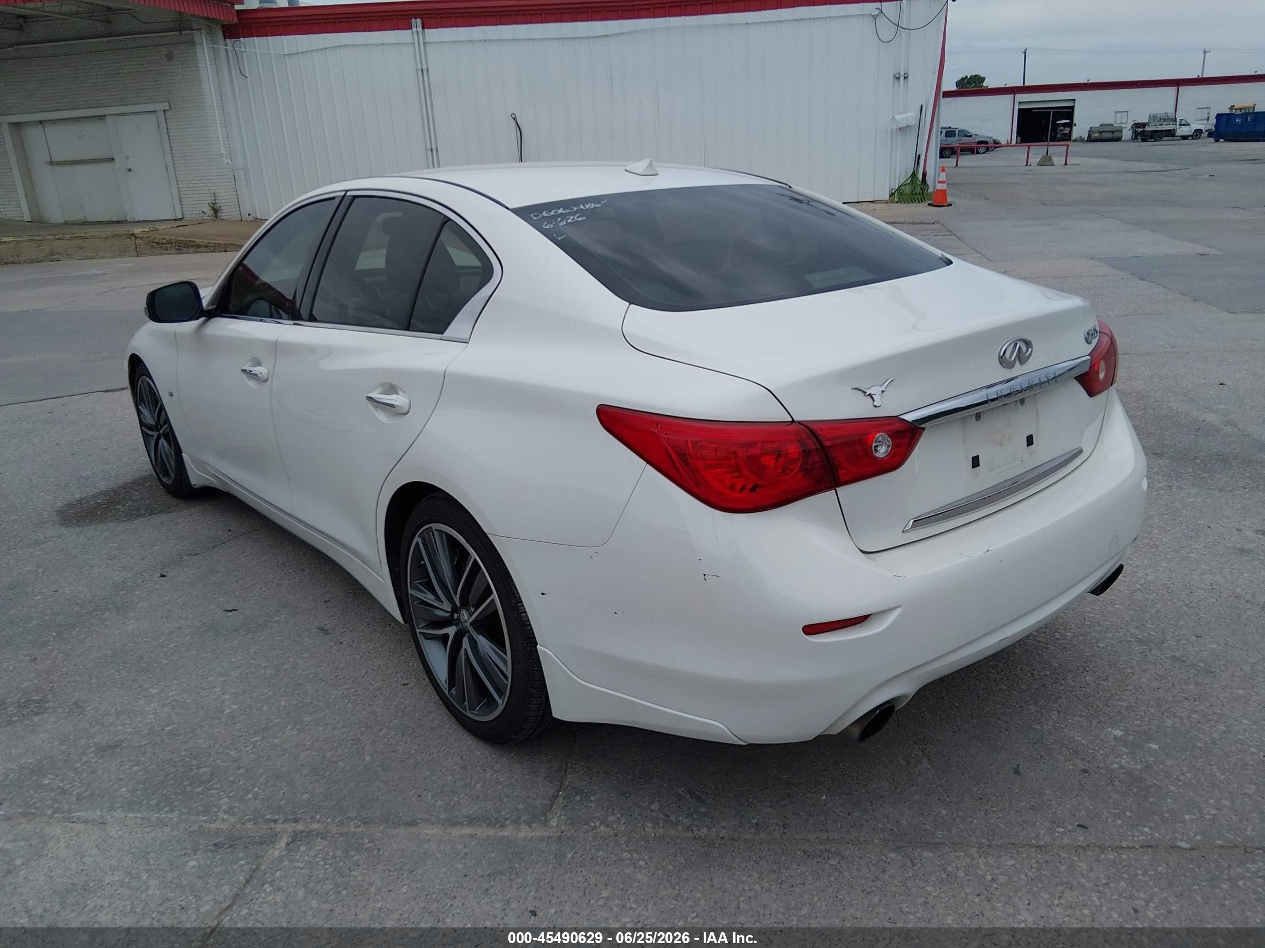 2014 Infiniti Q50 Sport White vin: JN1BV7AP8EM681011