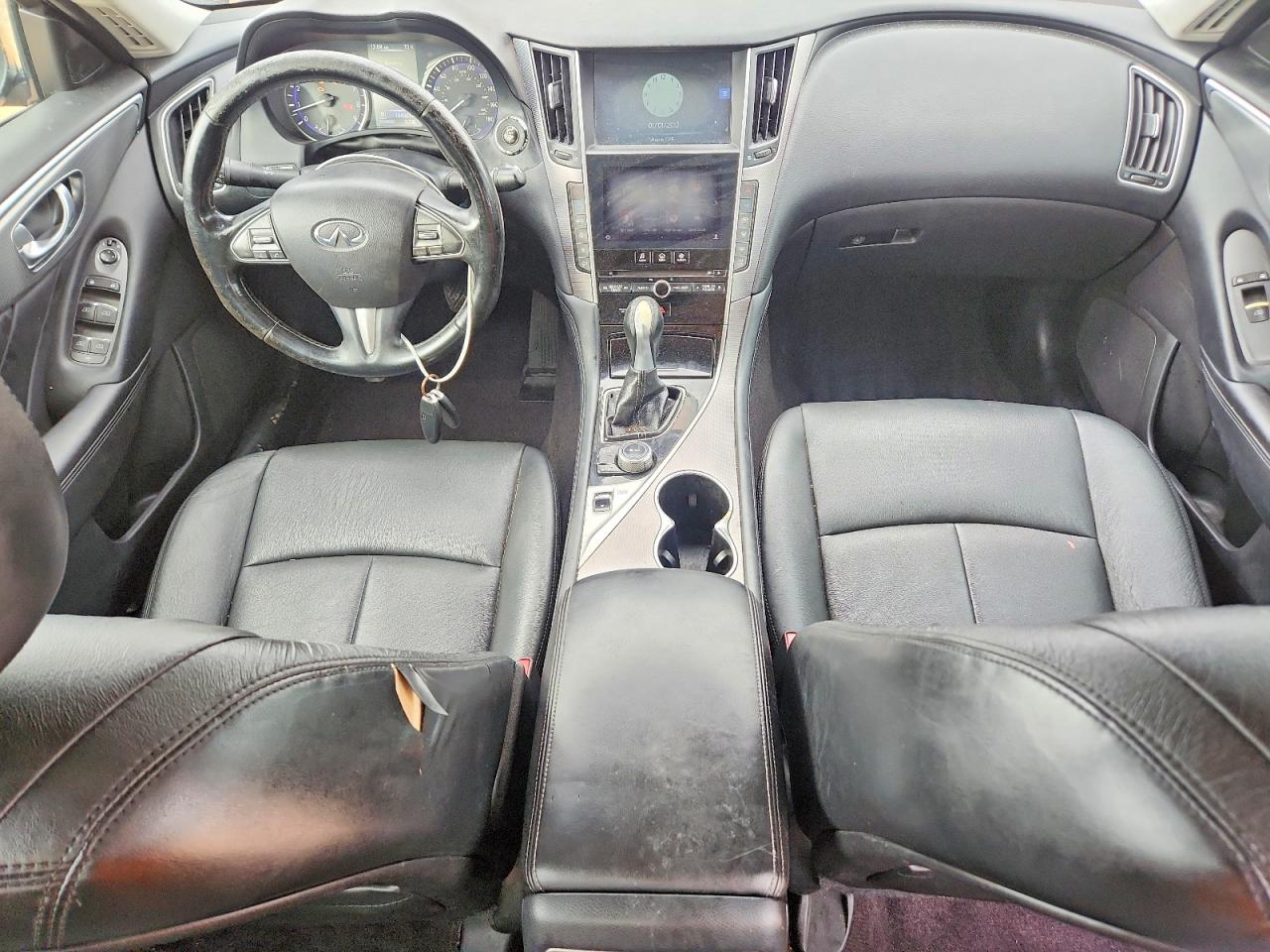 2014 Infiniti Q50 Base Brown vin: JN1BV7AP8EM682546