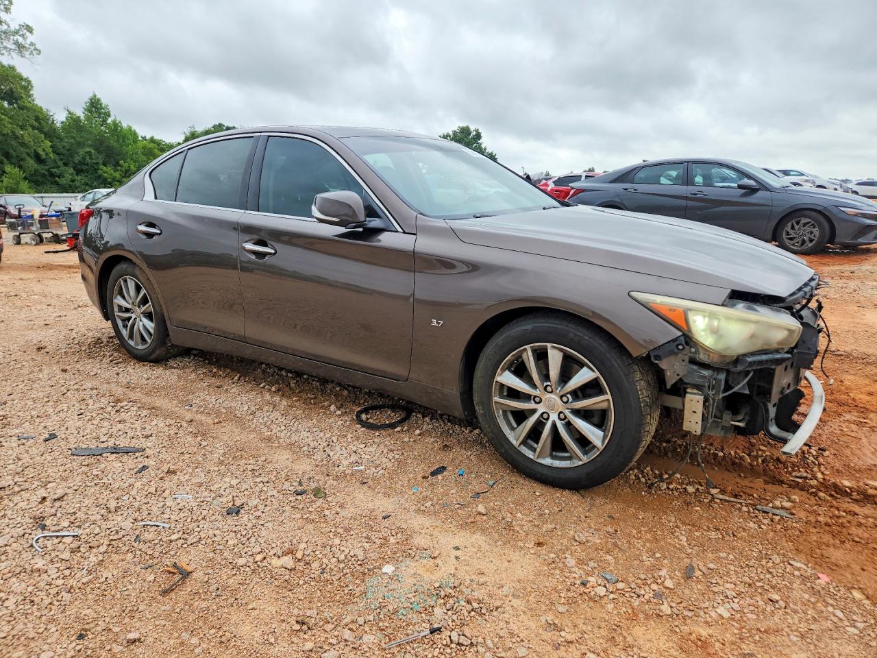 2014 Infiniti Q50 Base Brown vin: JN1BV7AP8EM682546