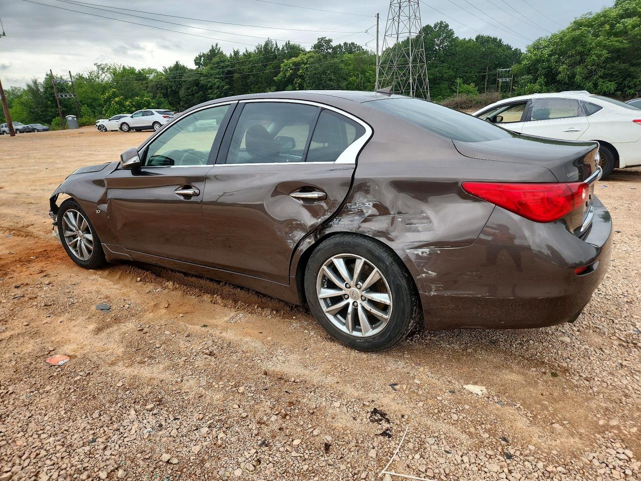 2014 Infiniti Q50 Base Brown vin: JN1BV7AP8EM682546