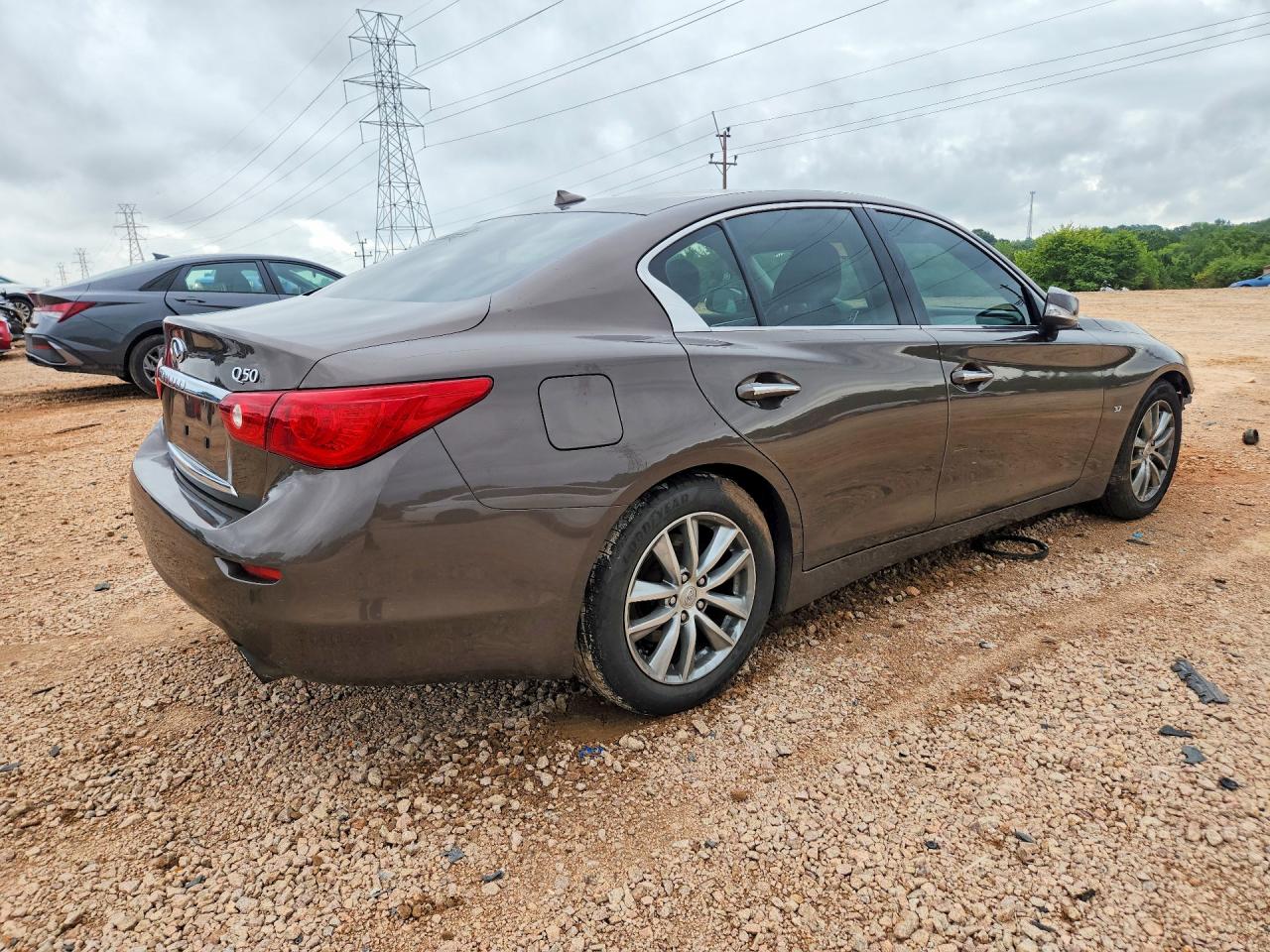 2014 Infiniti Q50 Base Brown vin: JN1BV7AP8EM682546