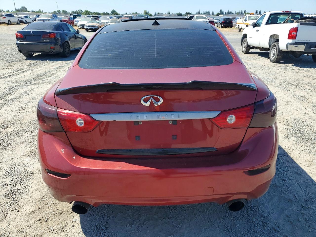 2014 Infiniti Q50 Premium Burgundy vin: JN1BV7AP8EM684149