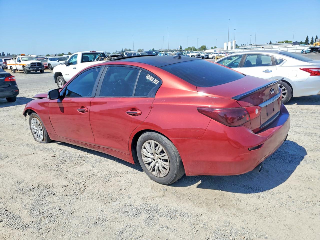 2014 Infiniti Q50 Premium Burgundy vin: JN1BV7AP8EM684149