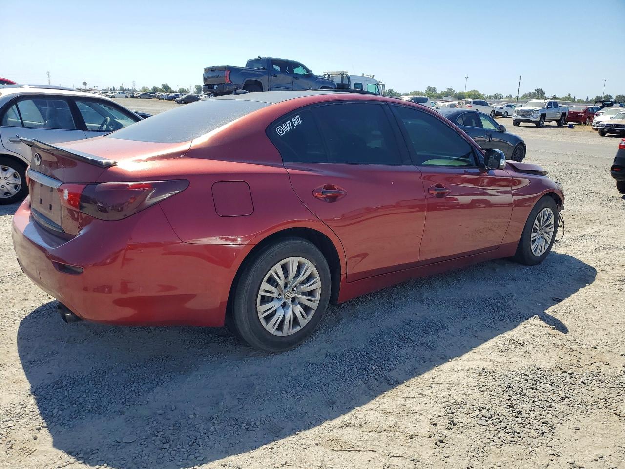 2014 Infiniti Q50 Premium Burgundy vin: JN1BV7AP8EM684149