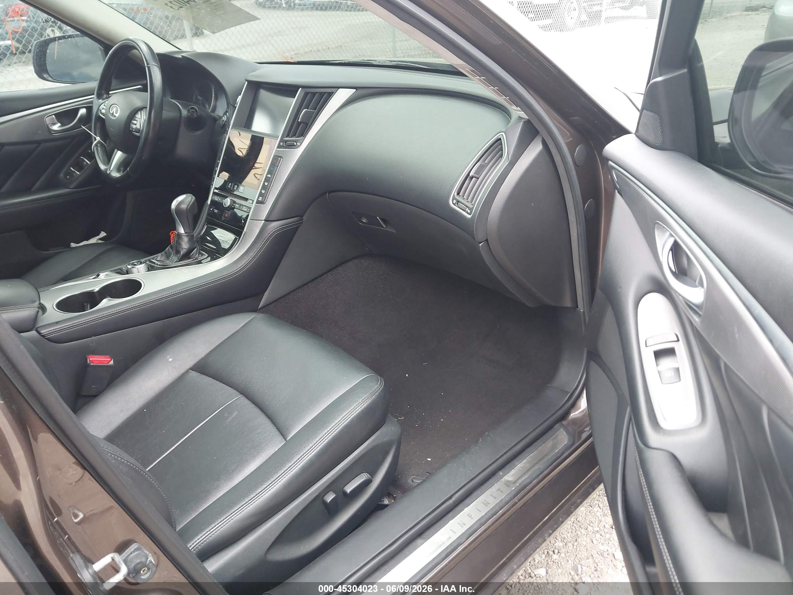 2014 Infiniti Q50 Premium Серый vin: JN1BV7AP8EM685642