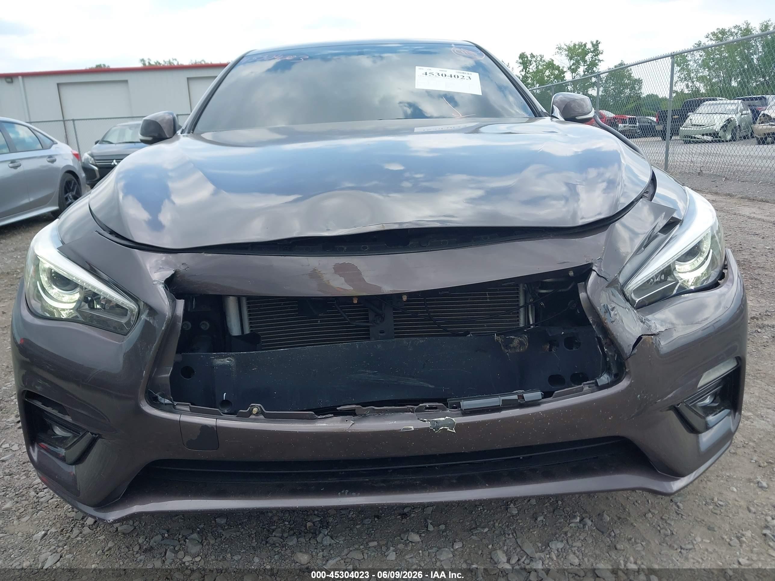 2014 Infiniti Q50 Premium Серый vin: JN1BV7AP8EM685642