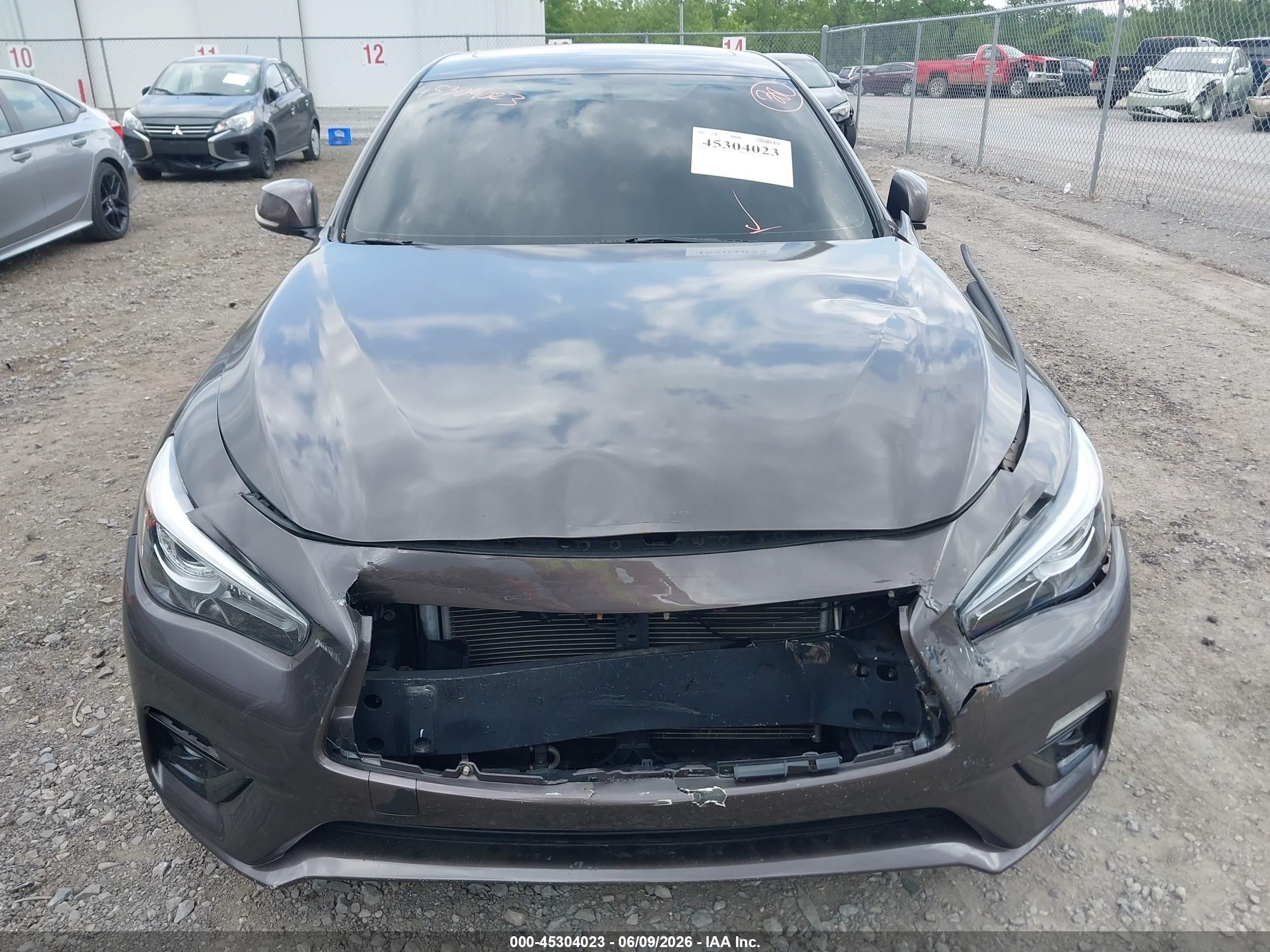 2014 Infiniti Q50 Premium Серый vin: JN1BV7AP8EM685642