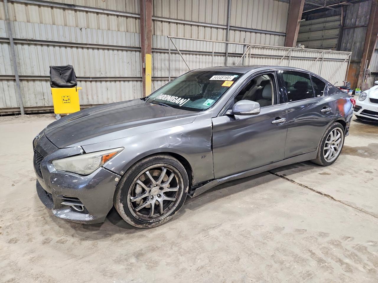 2014 Infiniti Q50 Sport Gray vin: JN1BV7AP8EM691697