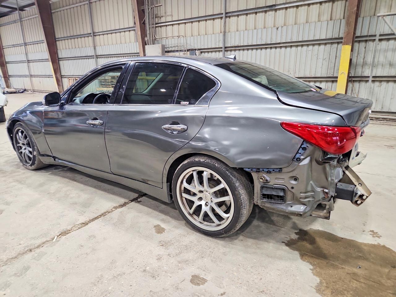 2014 Infiniti Q50 Sport Gray vin: JN1BV7AP8EM691697