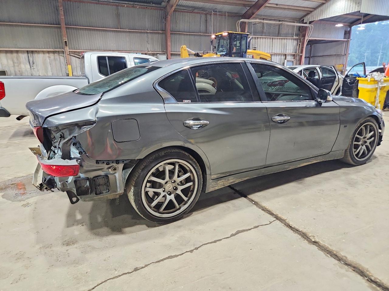 2014 Infiniti Q50 Sport Gray vin: JN1BV7AP8EM691697