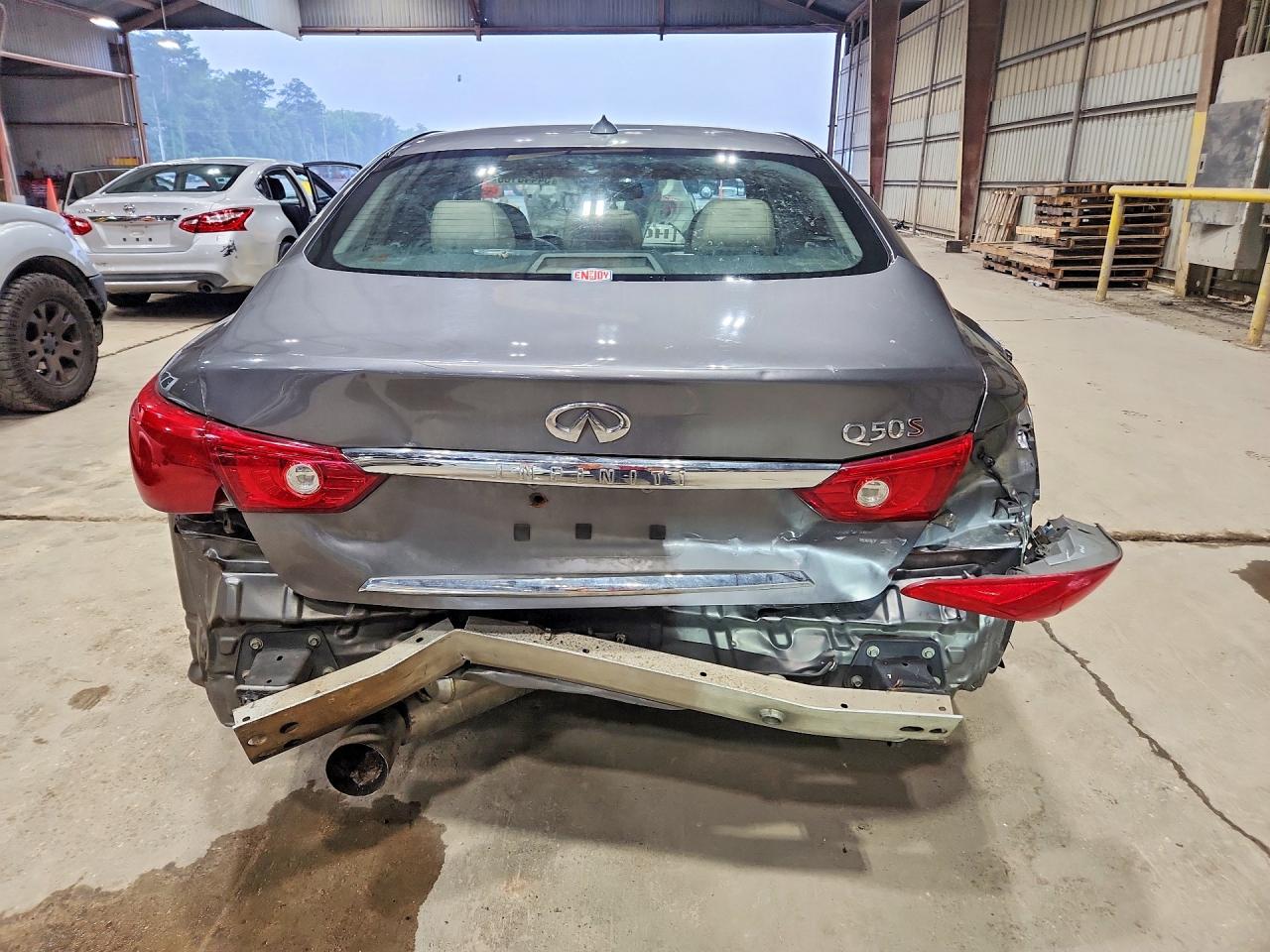 2014 Infiniti Q50 Sport Gray vin: JN1BV7AP8EM691697