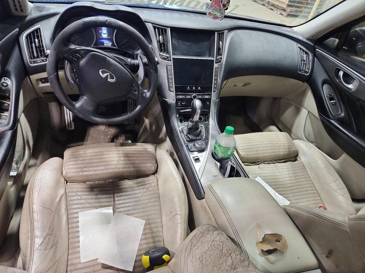 2014 Infiniti Q50 Sport Gray vin: JN1BV7AP8EM691697
