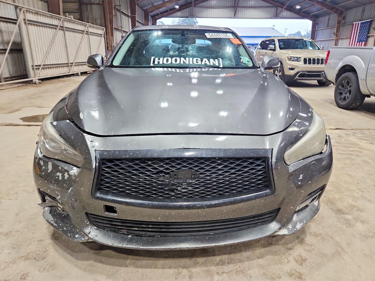 2014 Infiniti Q50 Sport Gray vin: JN1BV7AP8EM691697
