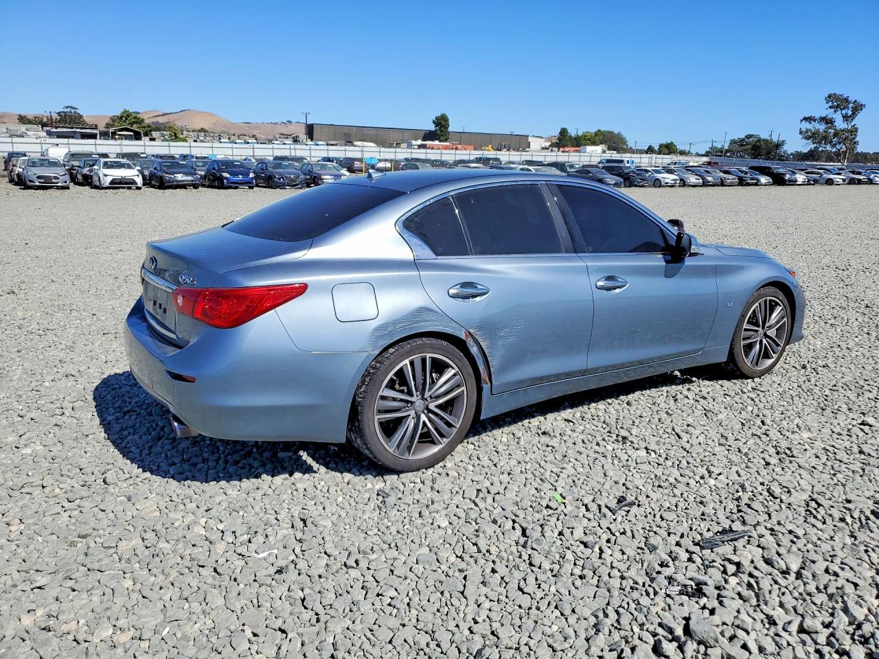 2014 Infiniti Q50 Sport Gray vin: JN1BV7AP8EM691831