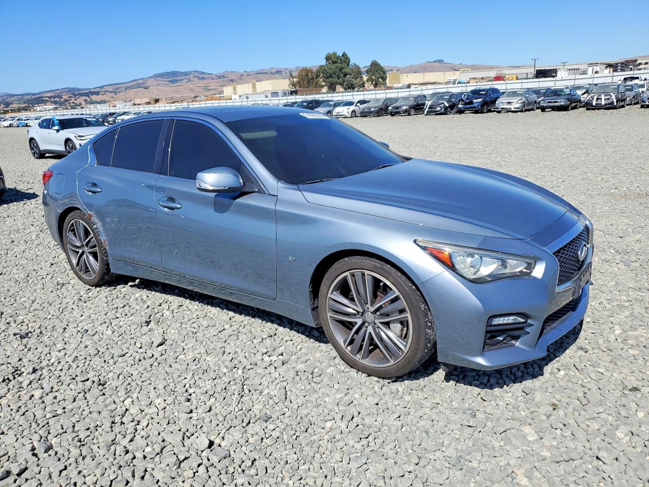 2014 Infiniti Q50 Sport Gray vin: JN1BV7AP8EM691831