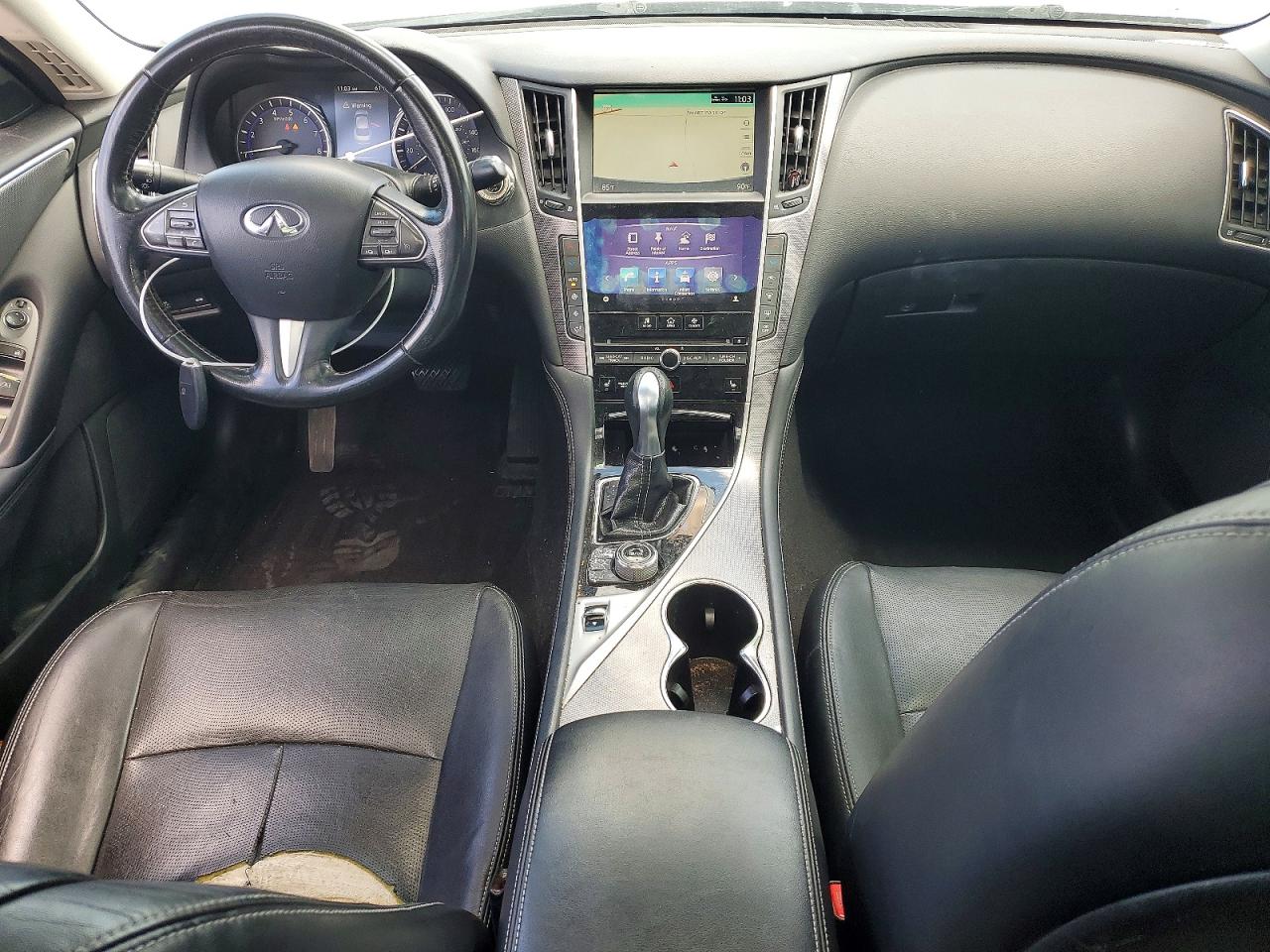 2014 Infiniti Q50 Premium Серебряный vin: JN1BV7AP8EM692011