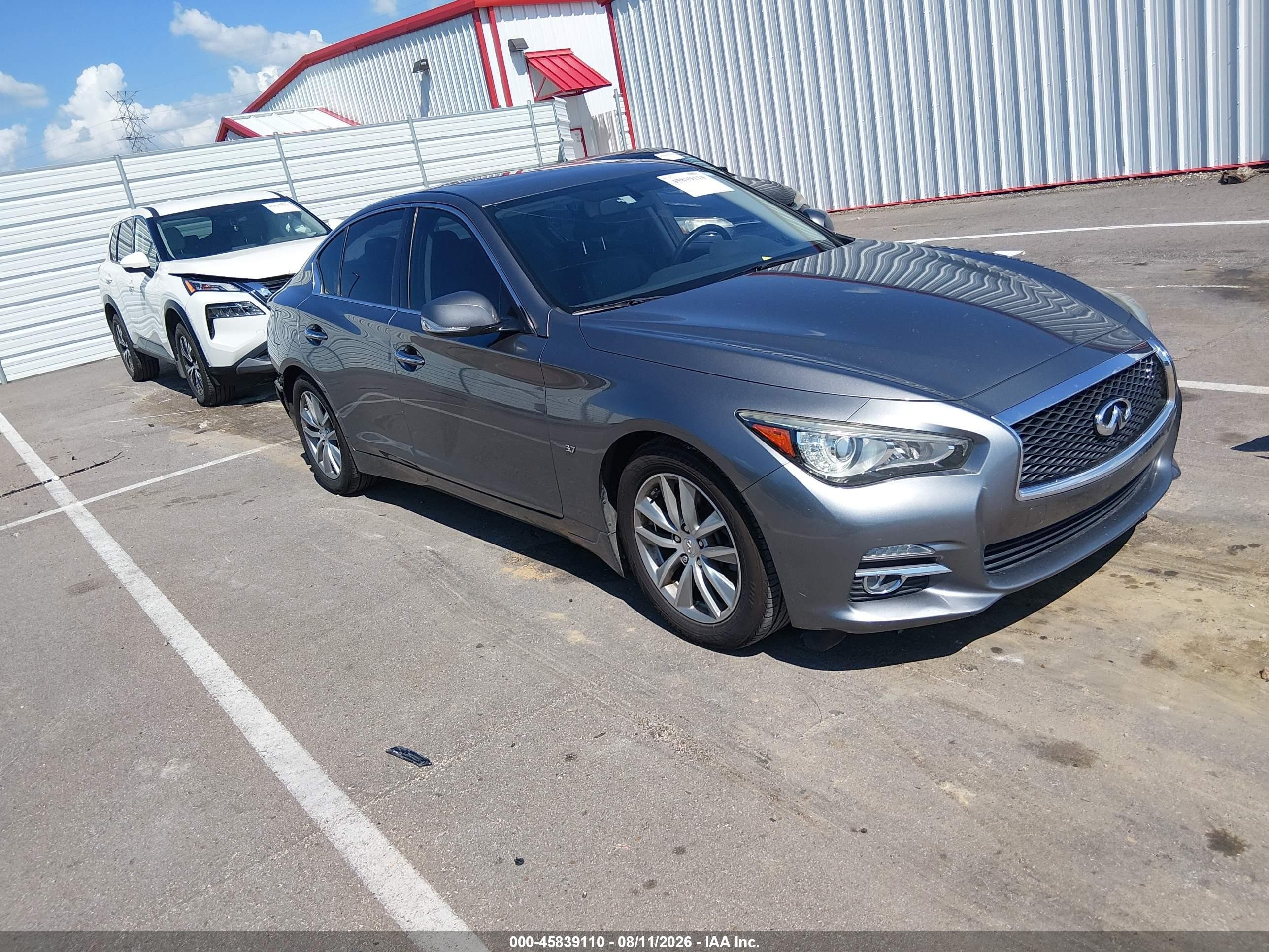2015 Infiniti Q50   Gray vin: JN1BV7AP8FM330231