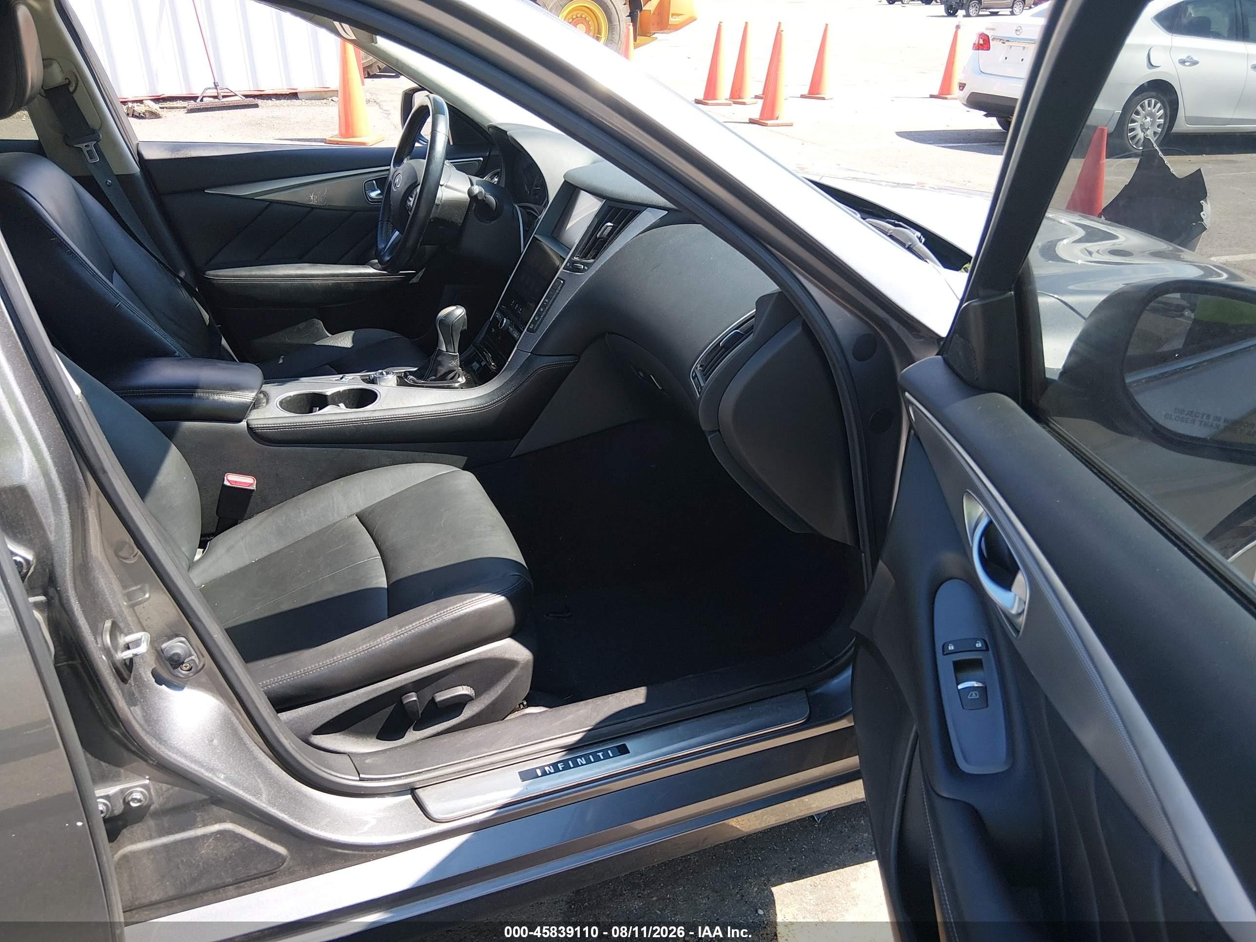 2015 Infiniti Q50   Gray vin: JN1BV7AP8FM330231