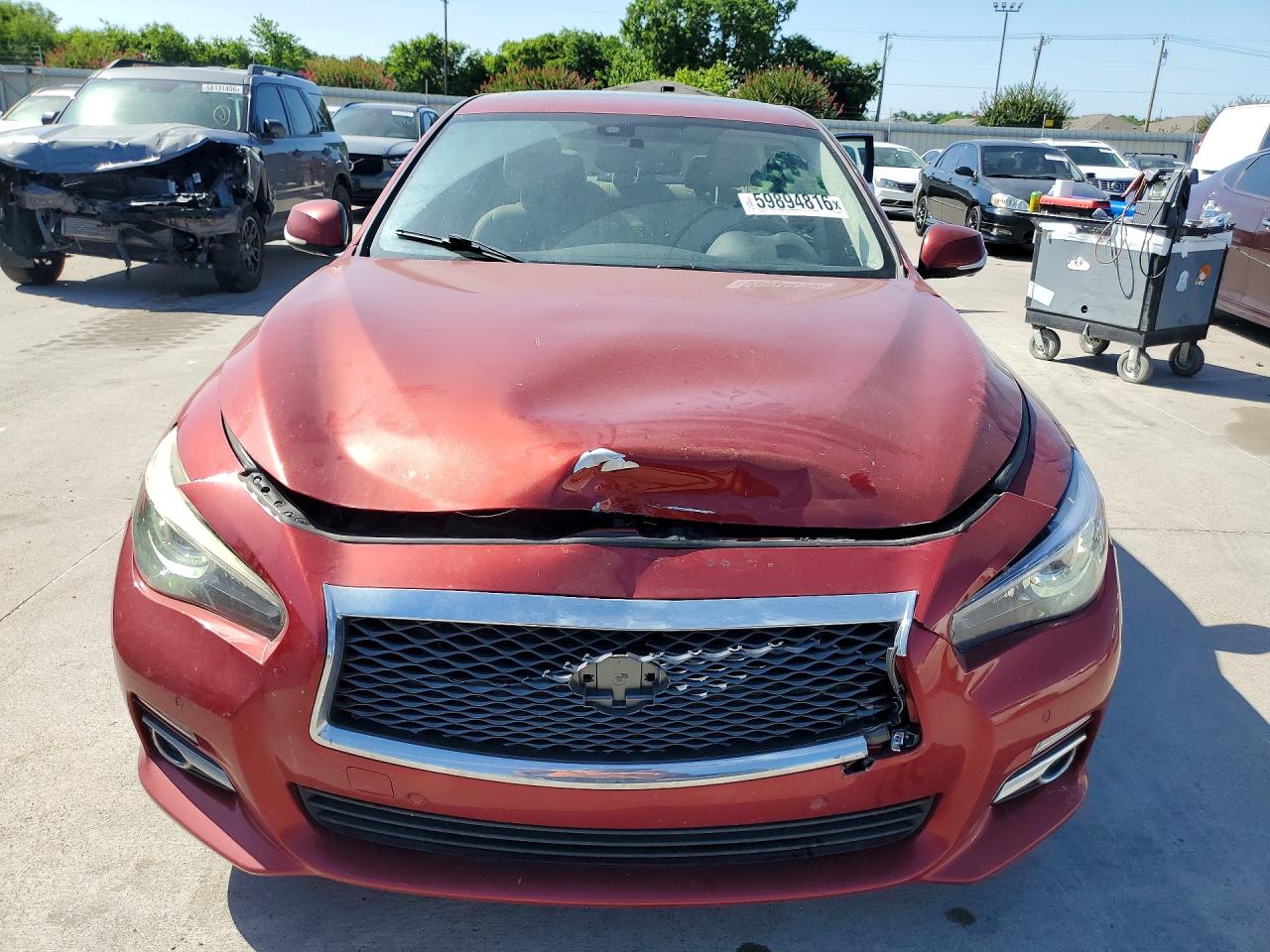 2015 Infiniti Q50 Premium Burgundy vin: JN1BV7AP8FM331010