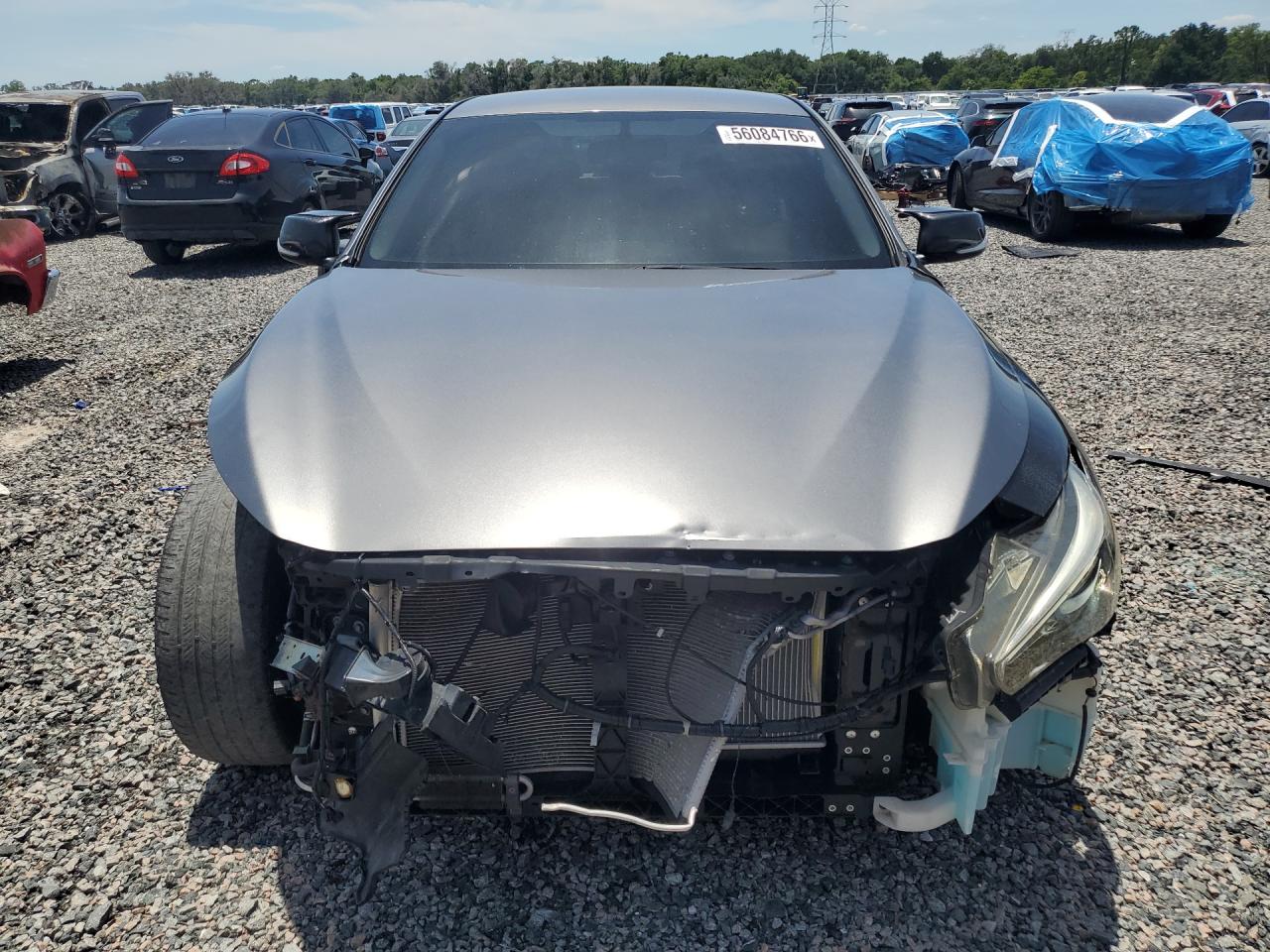 2015 Infiniti Q50 Base Серый vin: JN1BV7AP8FM339494