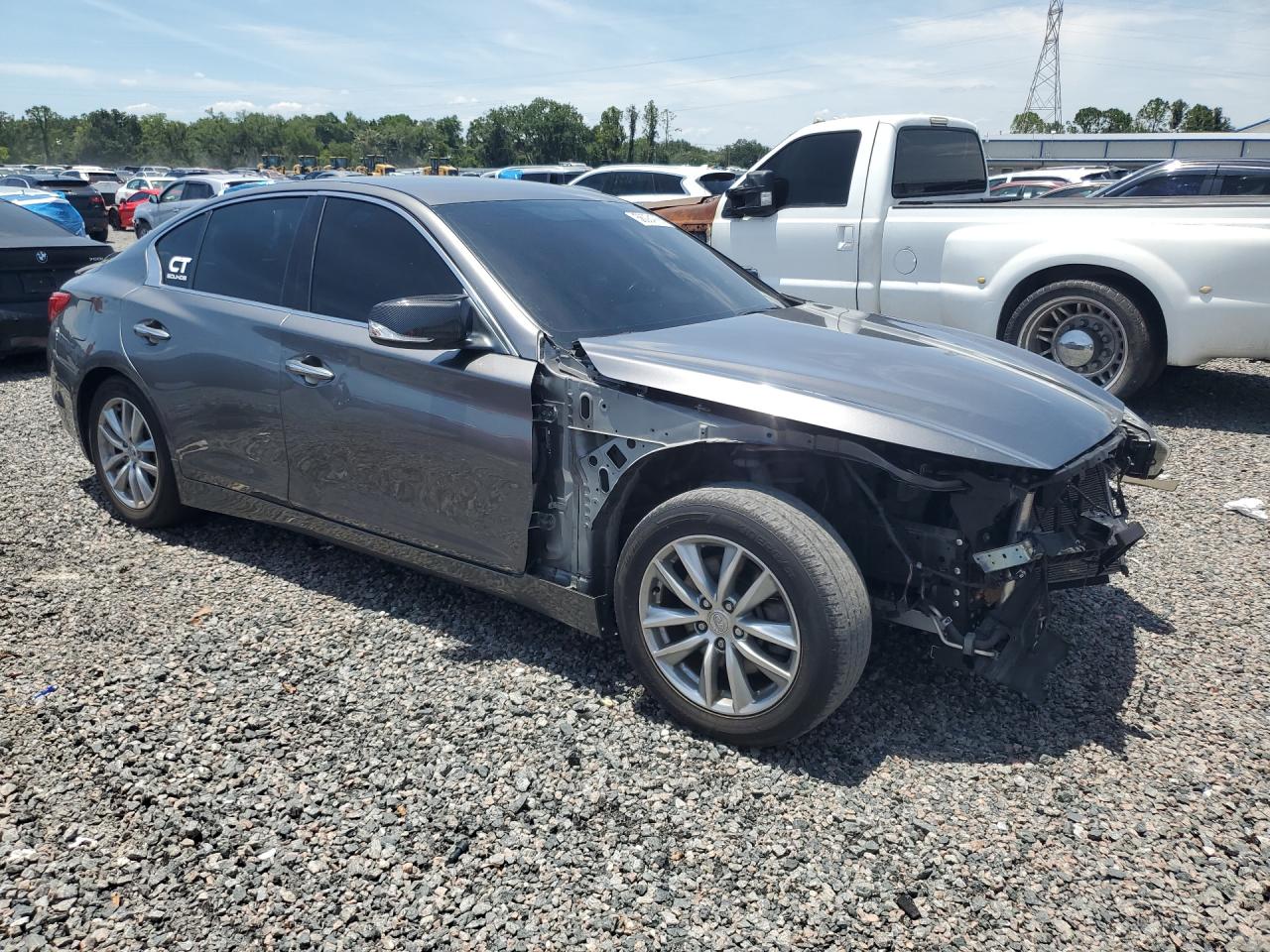 2015 Infiniti Q50 Base Серый vin: JN1BV7AP8FM339494