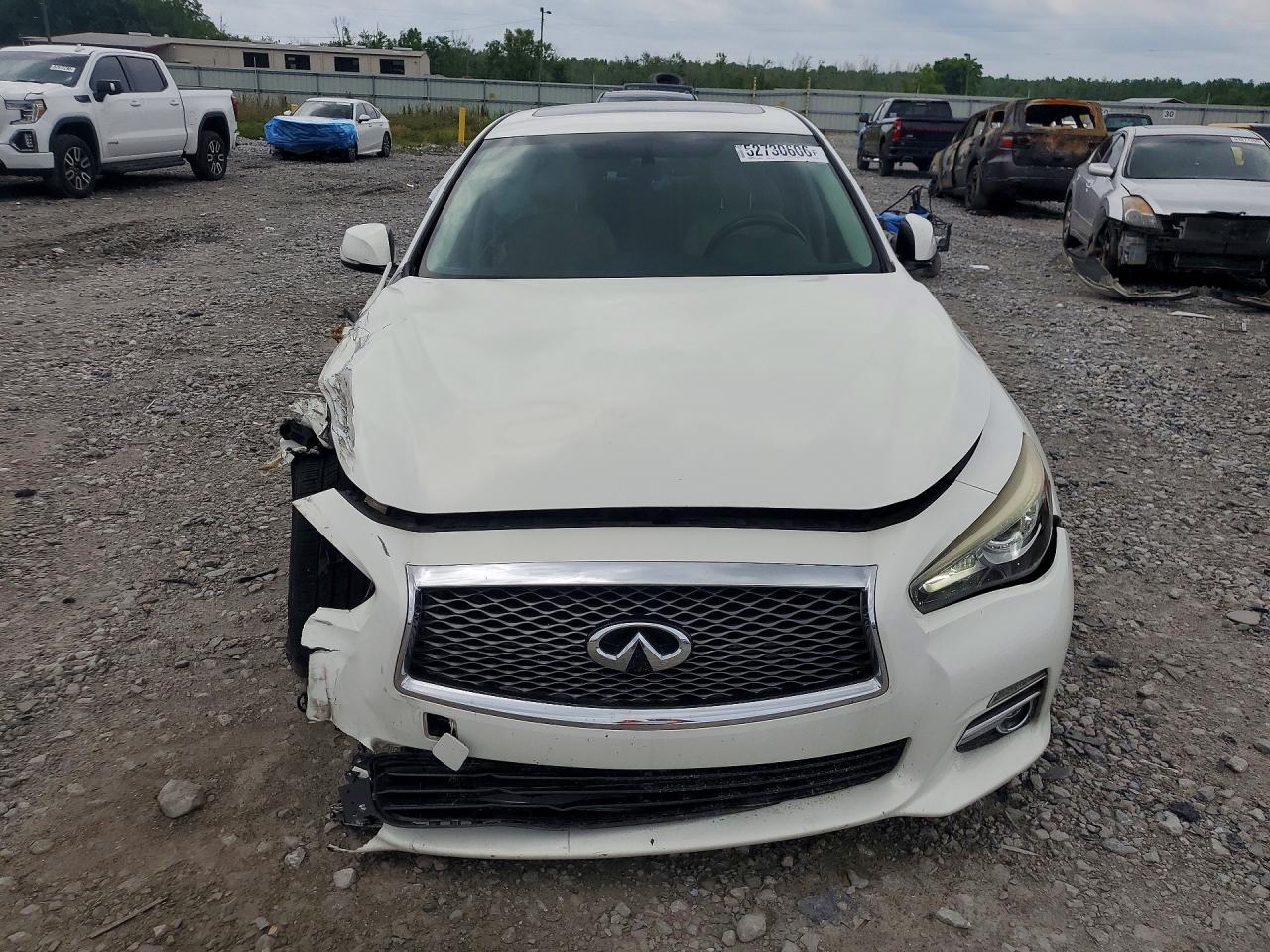 2015 Infiniti Q50 Premium White vin: JN1BV7AP8FM340824