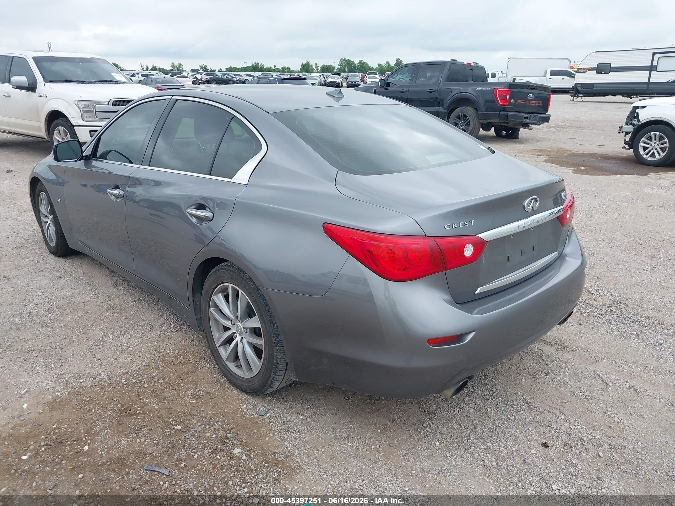 2015 Infiniti Q50 Premium Gray vin: JN1BV7AP8FM341505