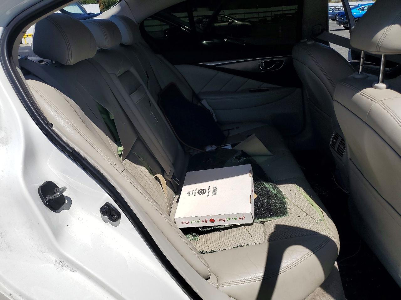 2015 Infiniti Q50 Sport White vin: JN1BV7AP8FM343254