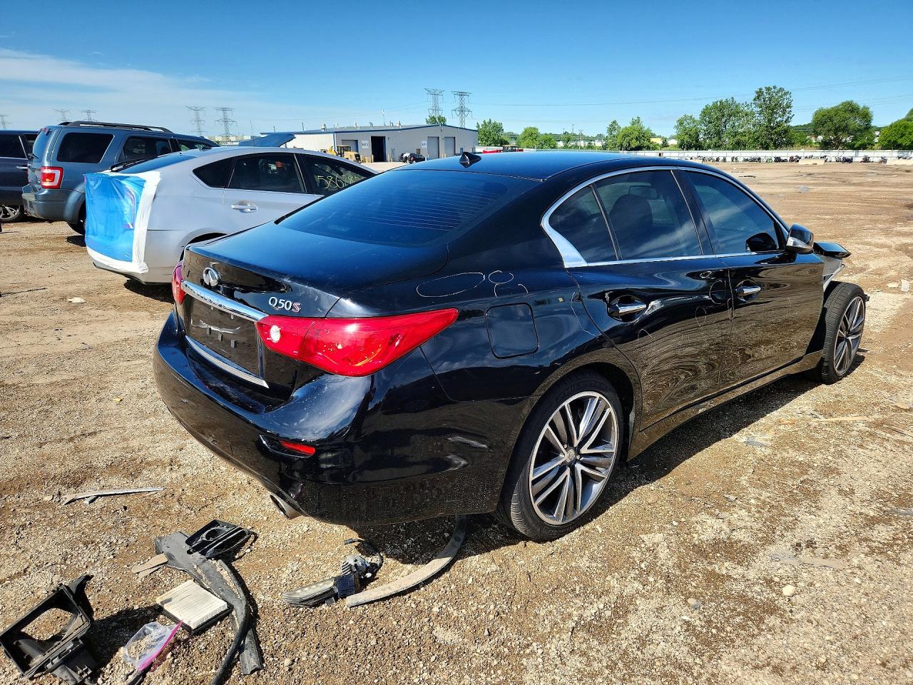 2015 Infiniti Q50 Sport Black vin: JN1BV7AP8FM353461