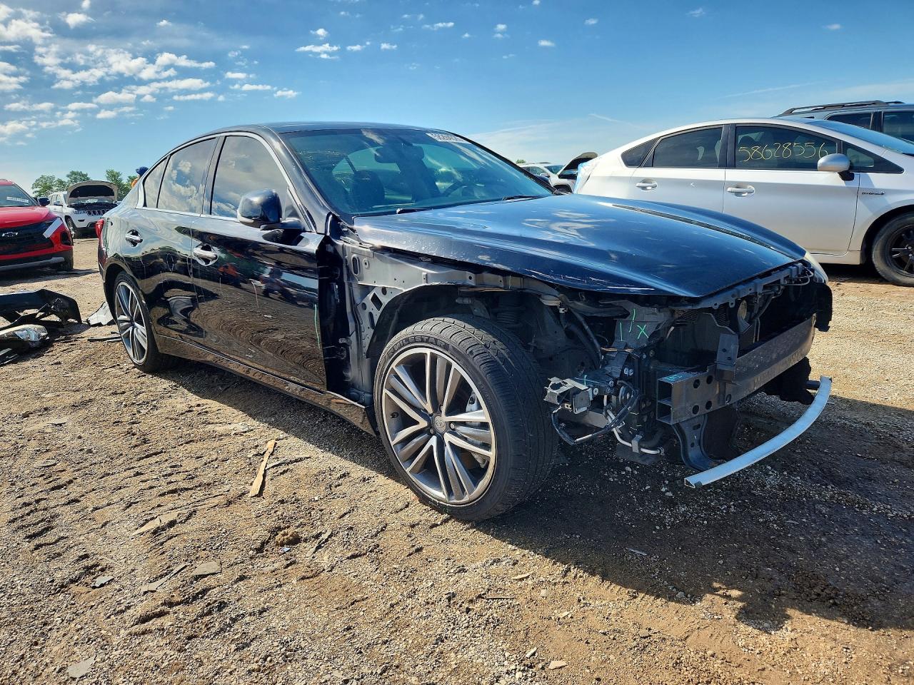 2015 Infiniti Q50 Sport Black vin: JN1BV7AP8FM353461