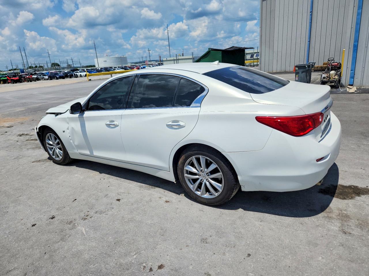 2015 Infiniti Q50 Premium White vin: JN1BV7AP8FM353802