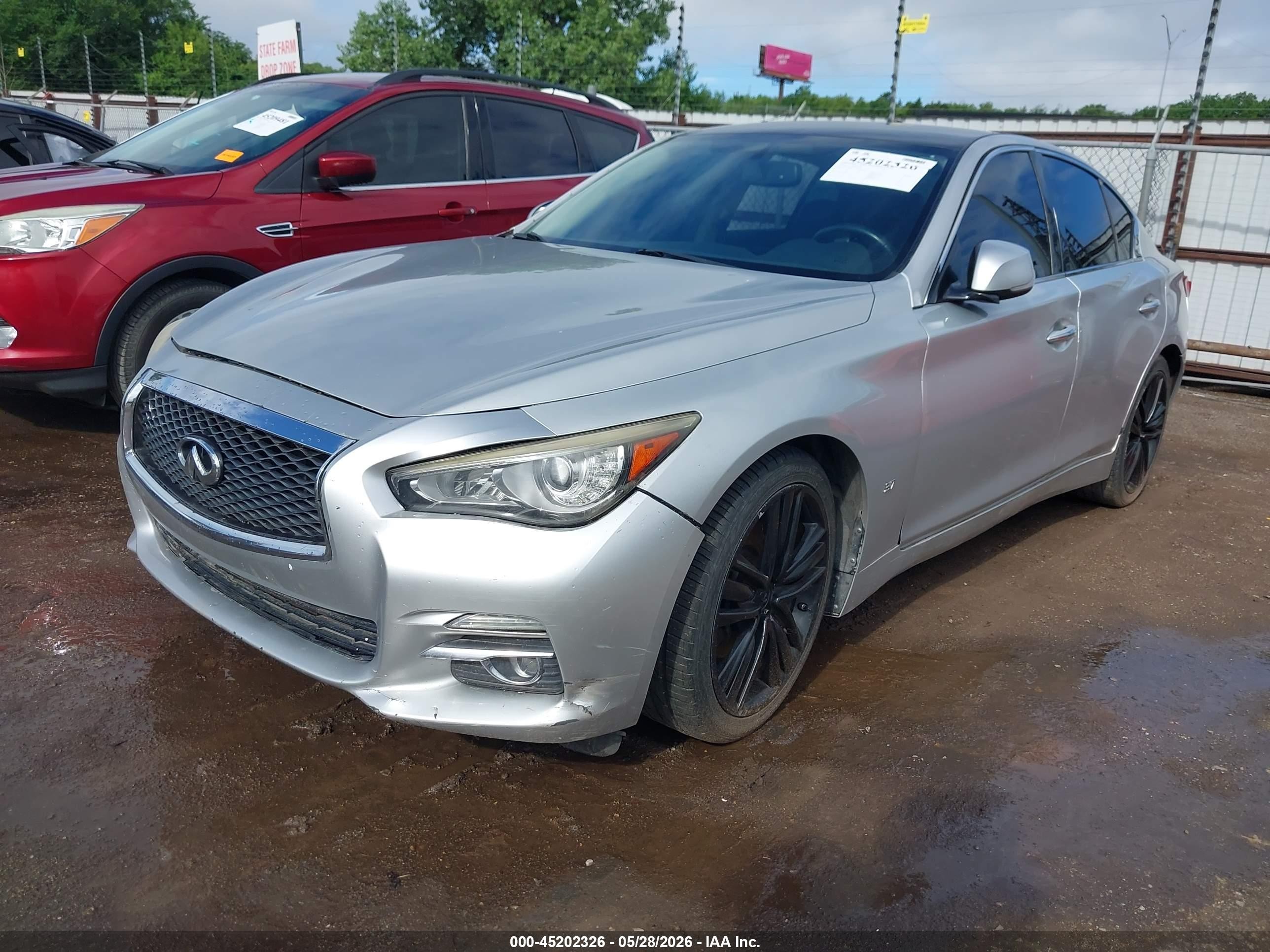2015 Infiniti Q50   Серебряный vin: JN1BV7AP8FM358918