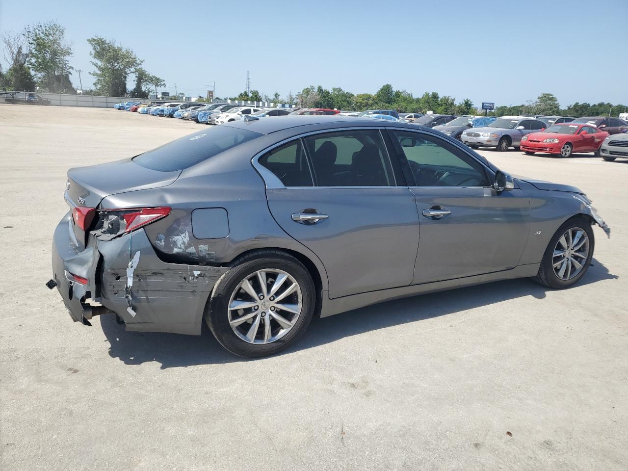 2015 Infiniti Q50 Base Gray vin: JN1BV7AP8FM359101