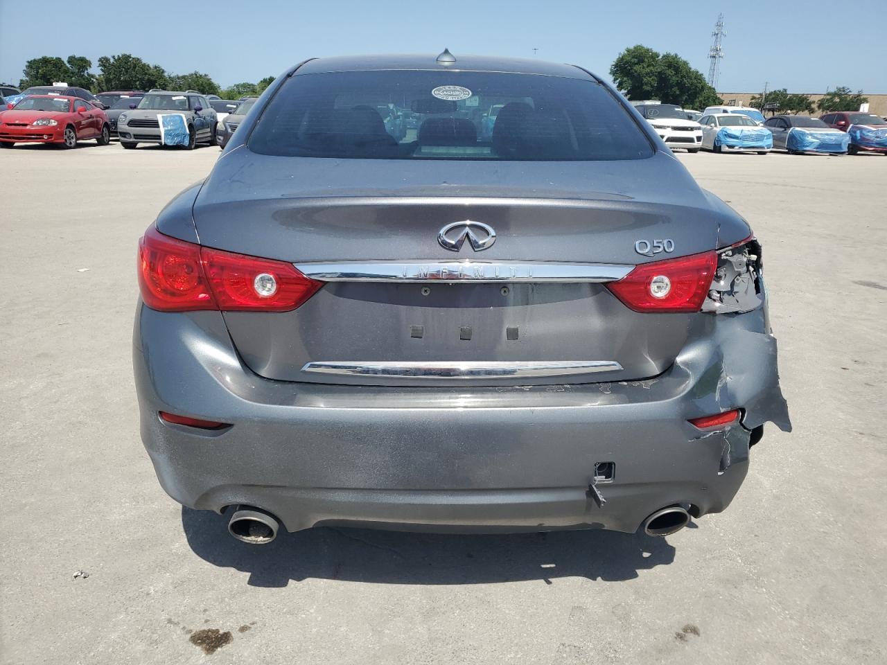 2015 Infiniti Q50 Base Gray vin: JN1BV7AP8FM359101