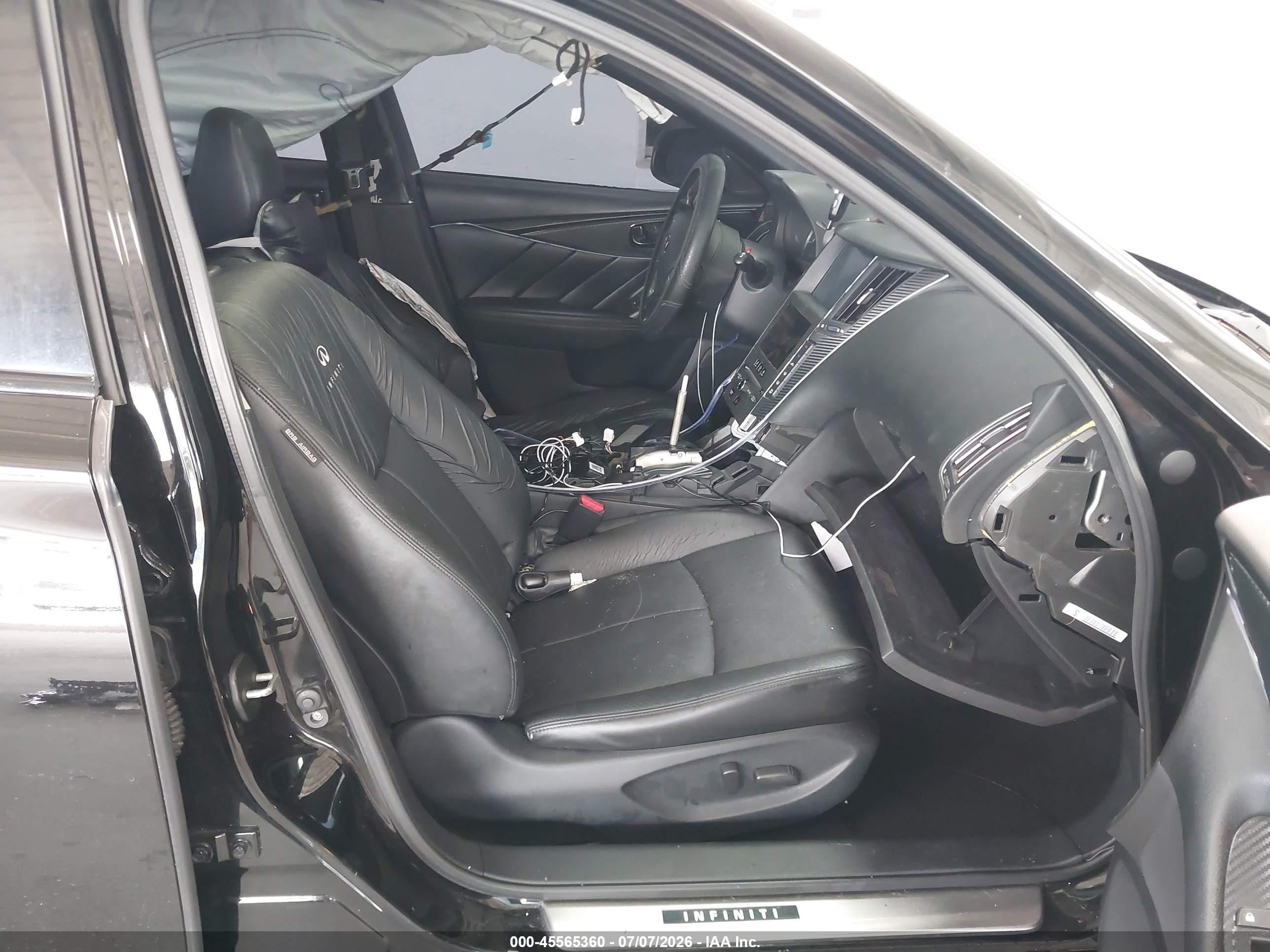 2014 Infiniti Q50 Premium Black vin: JN1BV7AP9EM672513
