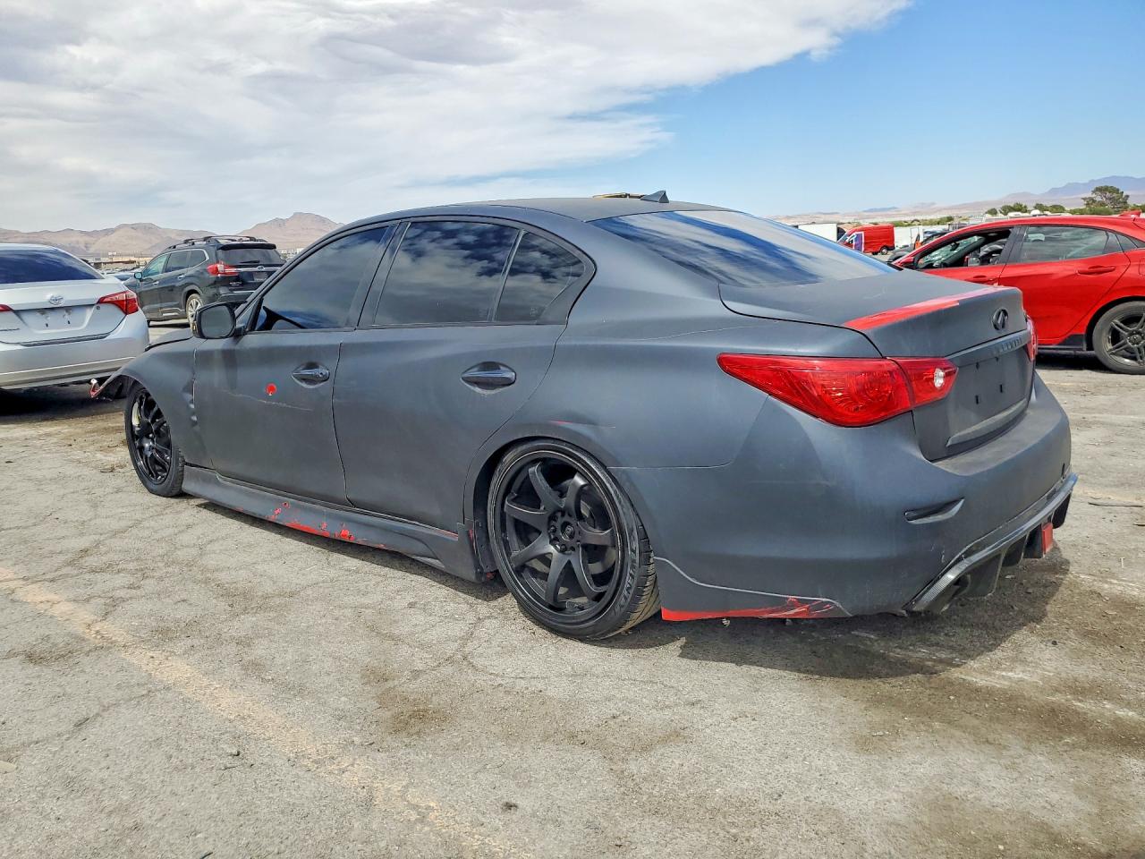 2014 Infiniti Q50 Base Black vin: JN1BV7AP9EM674097