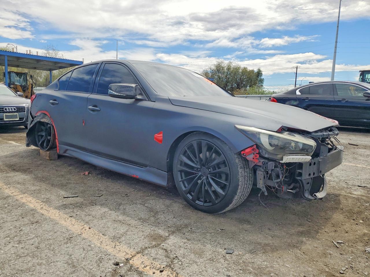 2014 Infiniti Q50 Base Black vin: JN1BV7AP9EM674097