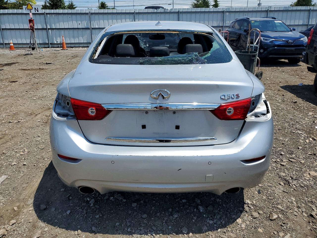 2014 Infiniti Q50 Base Silver vin: JN1BV7AP9EM674990